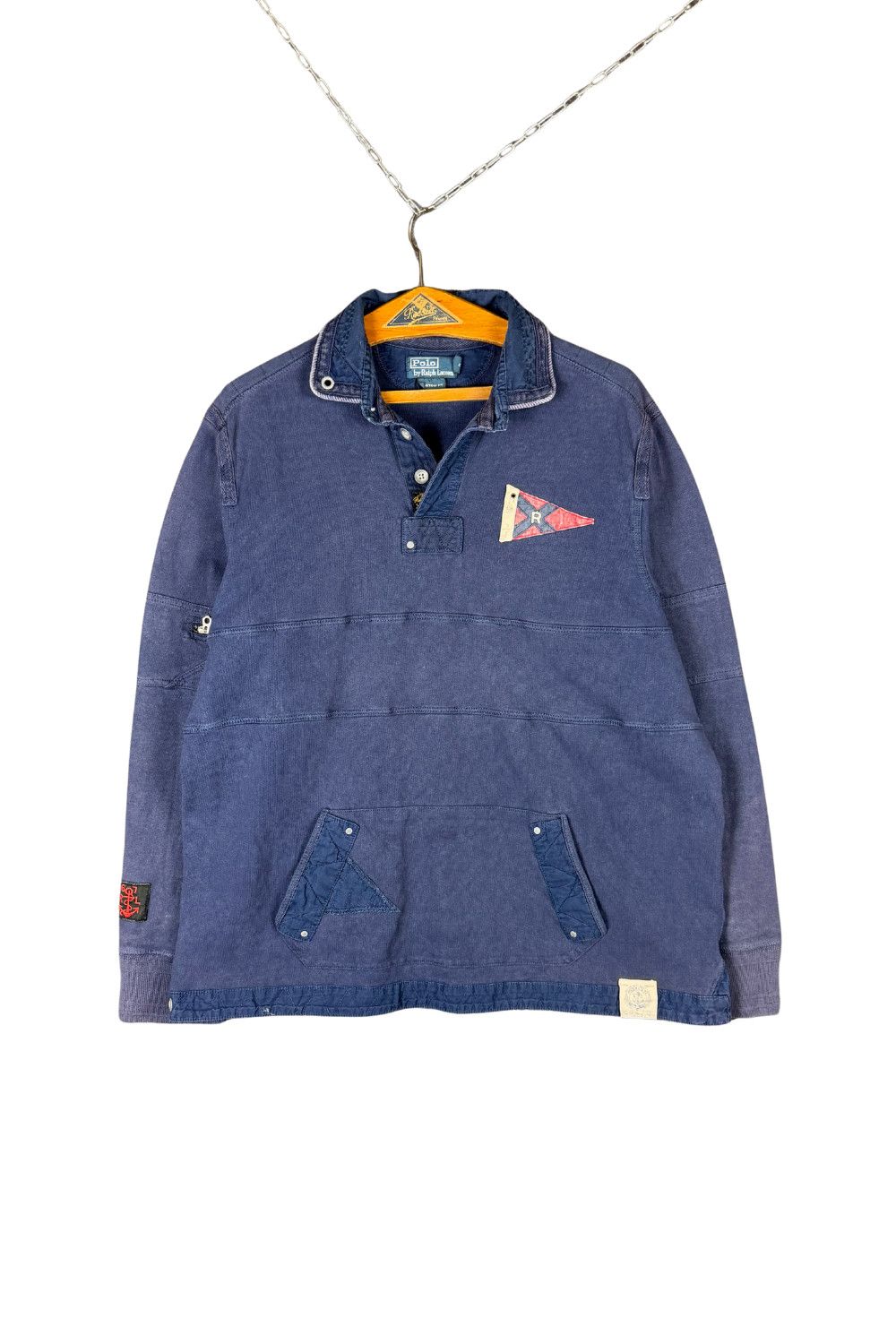Polo Ralph Lauren Polo RL Naval Tailors PRLC Flag Popover Sweatshirt XL Size US XL / EU 56 / 4 - 1 Thumbnail
