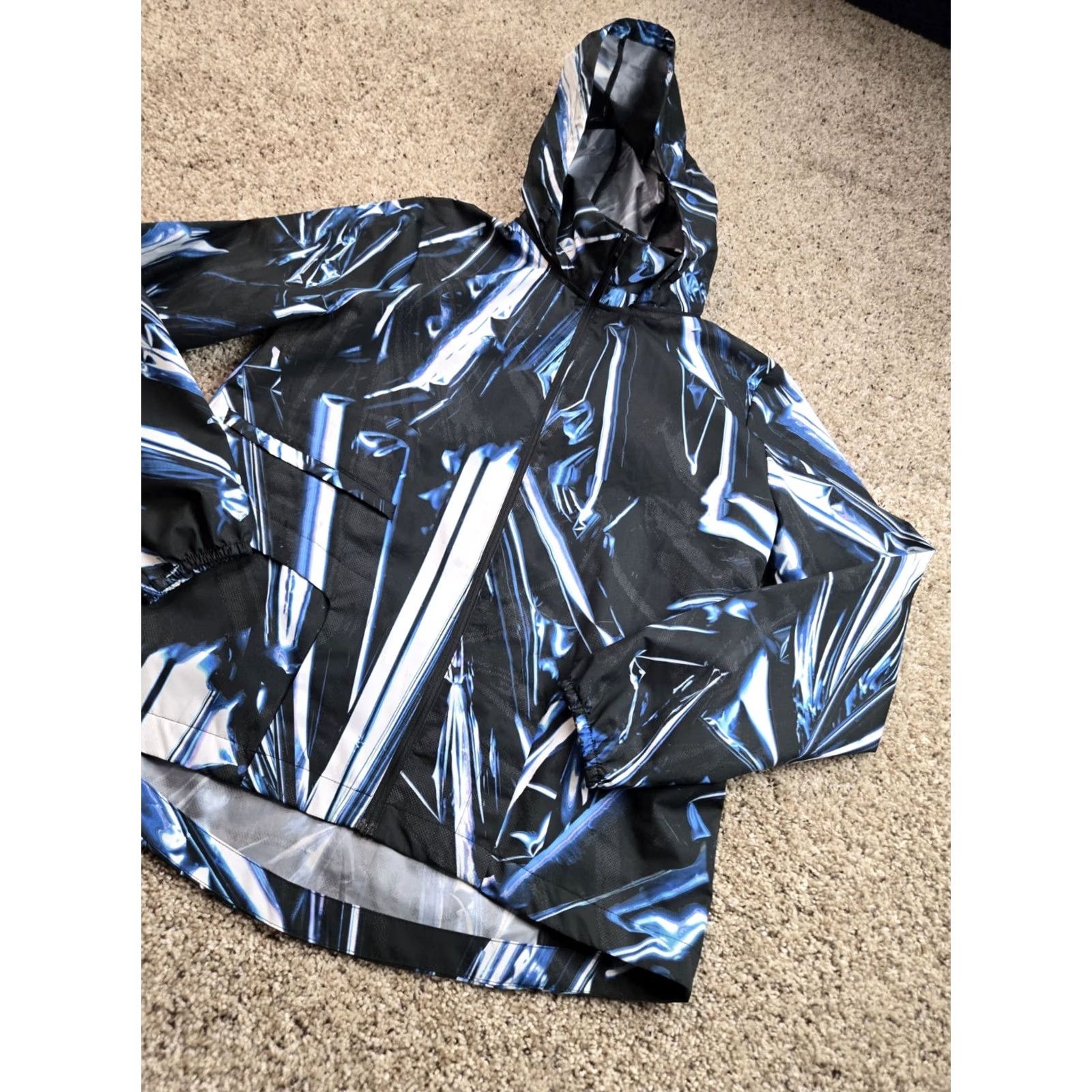 Nike Nike Shield Flash Running Jacket Womens Medium Black Blue Full Zip BV4387-405 Size M / US 6-8 / IT 42-44 - 2 Thumbnail