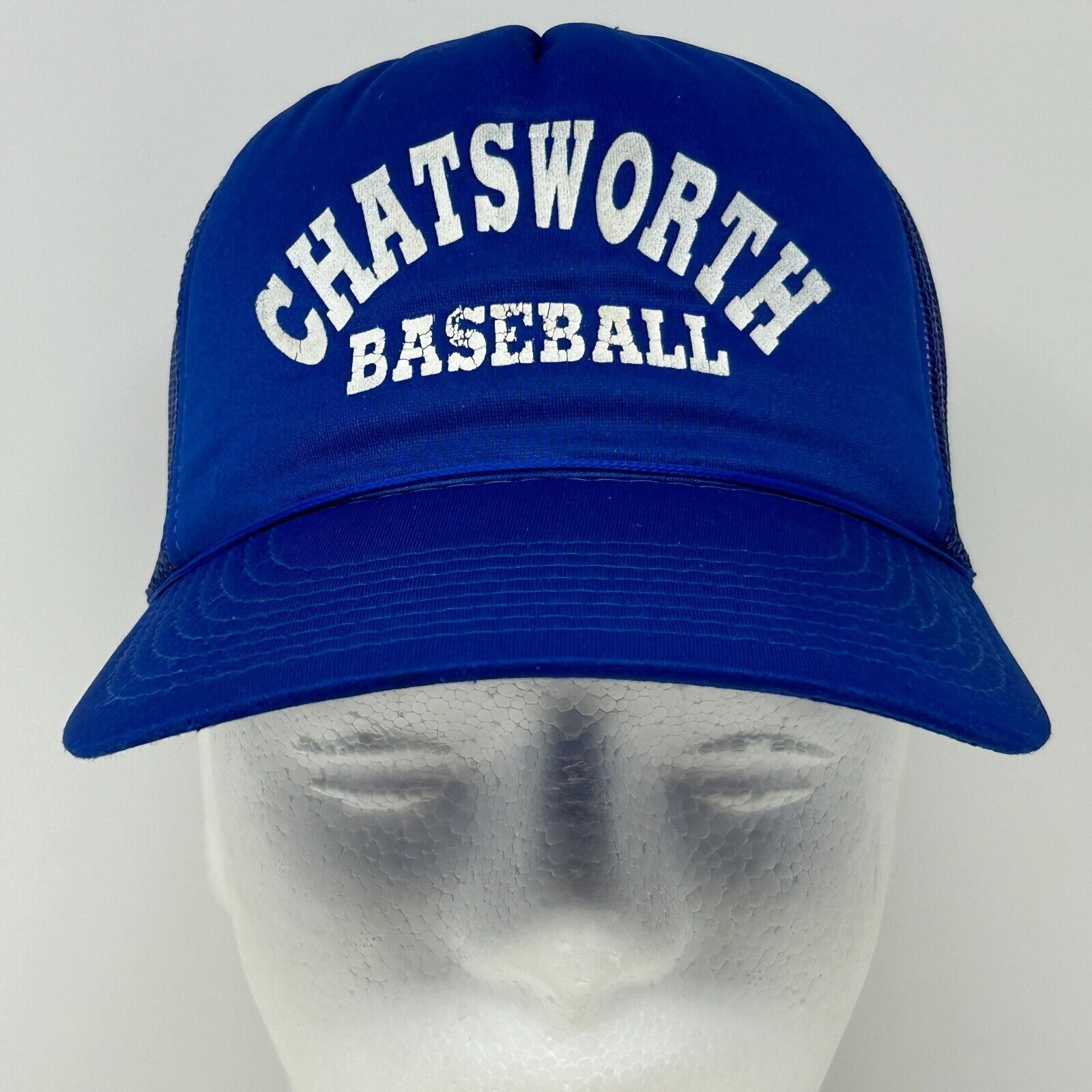 Vintage Vintage Chatsworth Baseball Trucker Hat Cap 80s Blue Size ONE SIZE - 2 Thumbnail