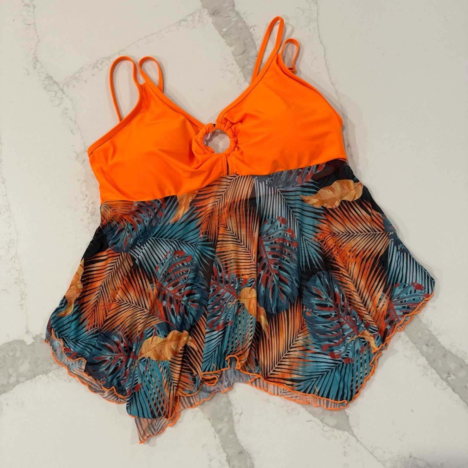 Shein SHEIN Swim Strappy Tankini & Shorts Bathing Suit Womens 4XL Size ONE SIZE - 2 Thumbnail