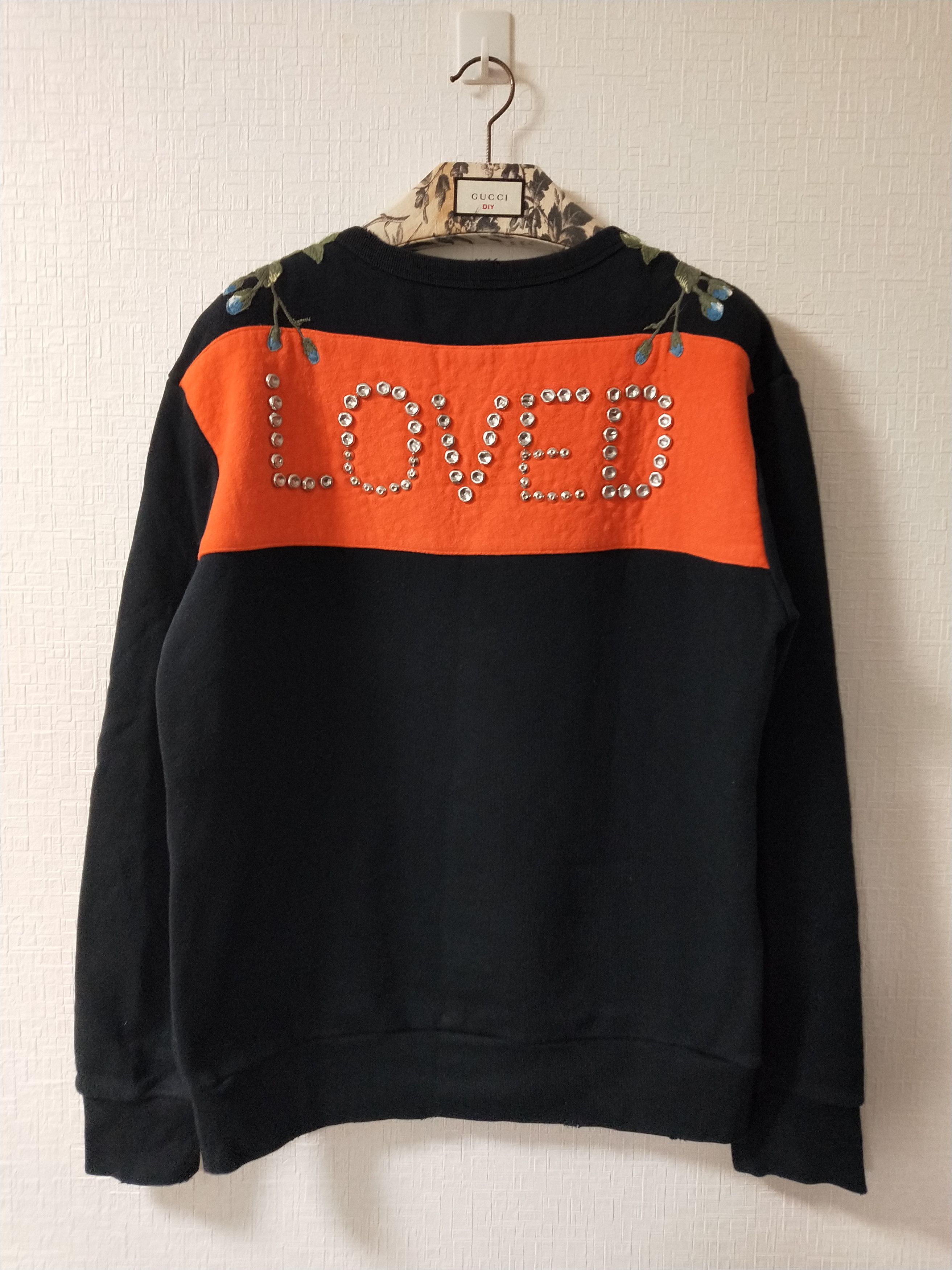 Gucci Floral Embroidered Logo Sweatshirt Size US L / EU 52-54 / 3 - 2 Thumbnail