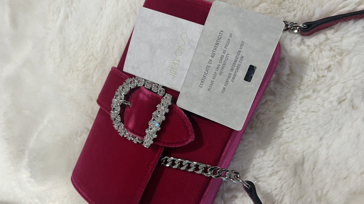 Jimmy Choo Jimmy Choo Curve Wallet With Chain Size ONE SIZE - 3 Thumbnail