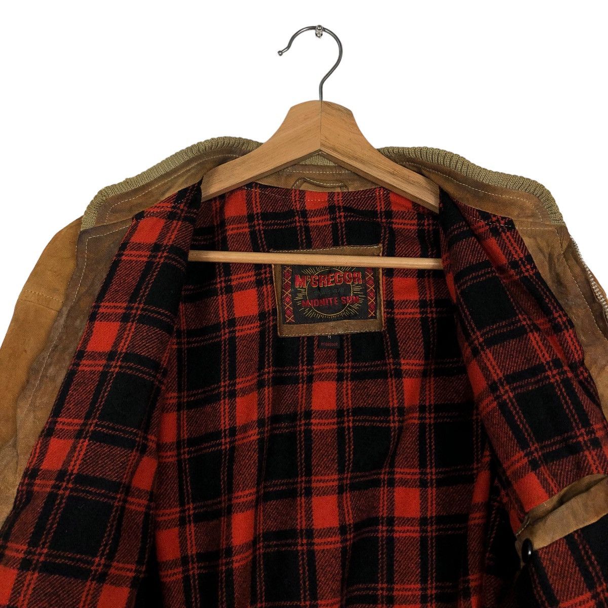 Genuine Leather 🔥90’s Vintage Genuine Leather Jacket Bomber Mc Gregor Japan Size US M / EU 48-50 / 2 - 11 Thumbnail