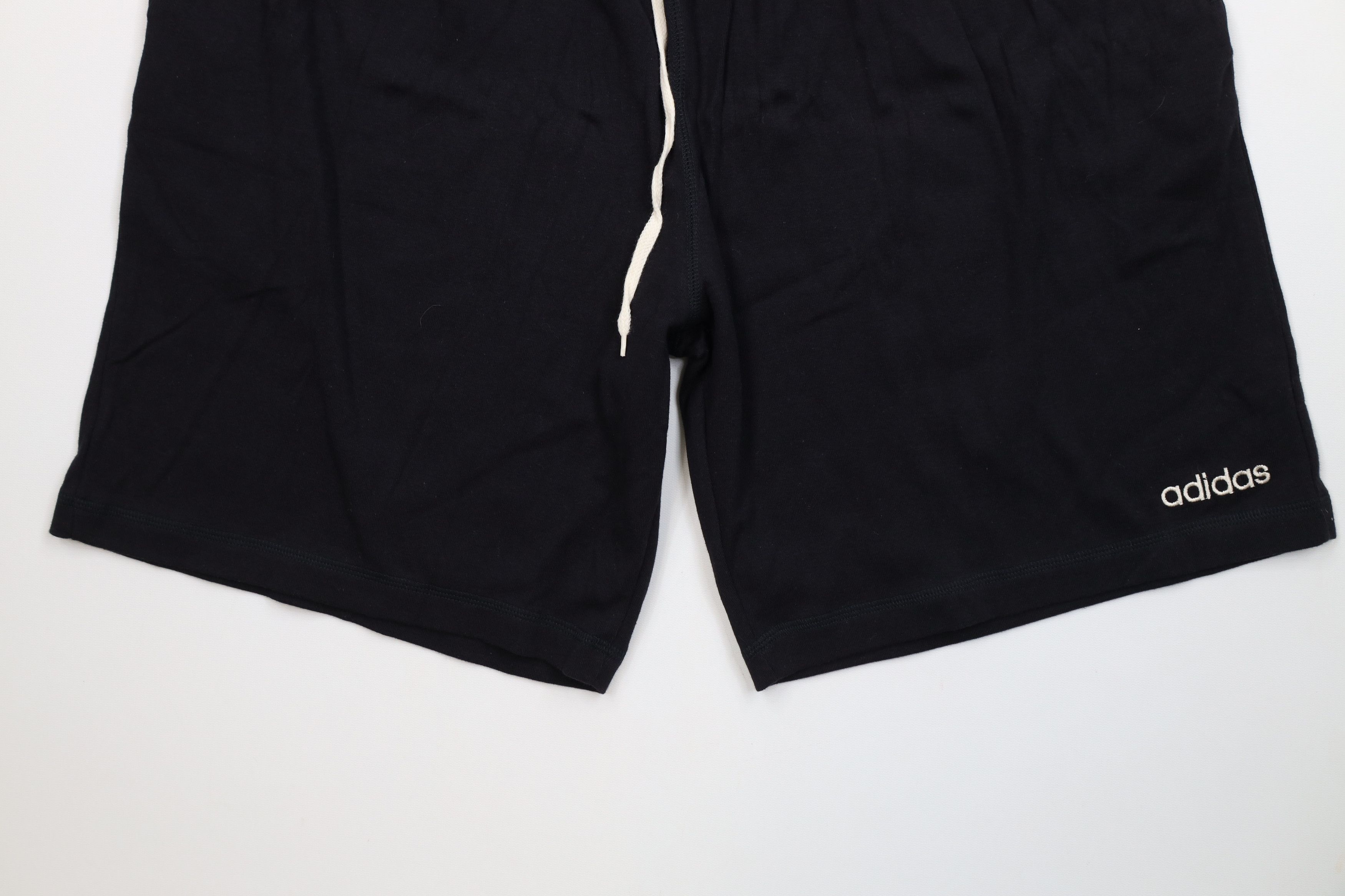 Adidas Deadstock Vintage 90s Adidas Striped Above Knee Shorts Black Size US 36 / EU 52 - 4 Thumbnail