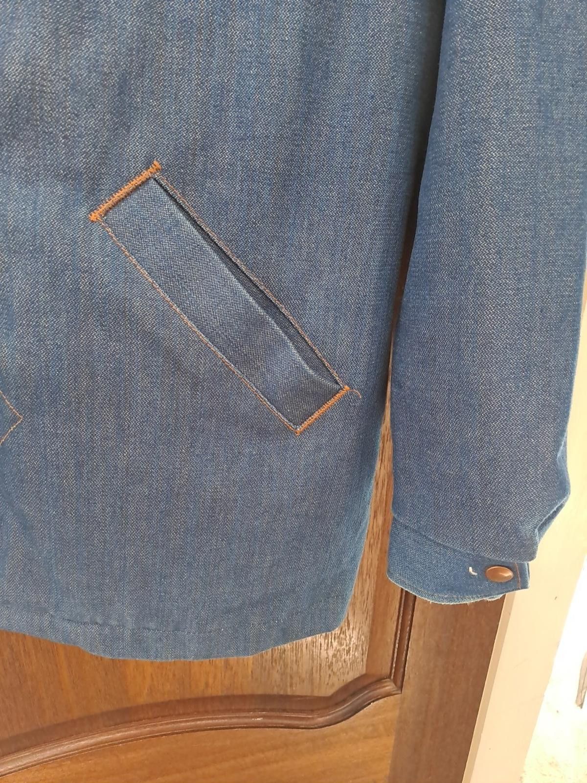 Wrangler Vintage 70s 80s Wrangler Wrange Barn Coat XL Denim USA Size US XL / EU 56 / 4 - 7 Thumbnail