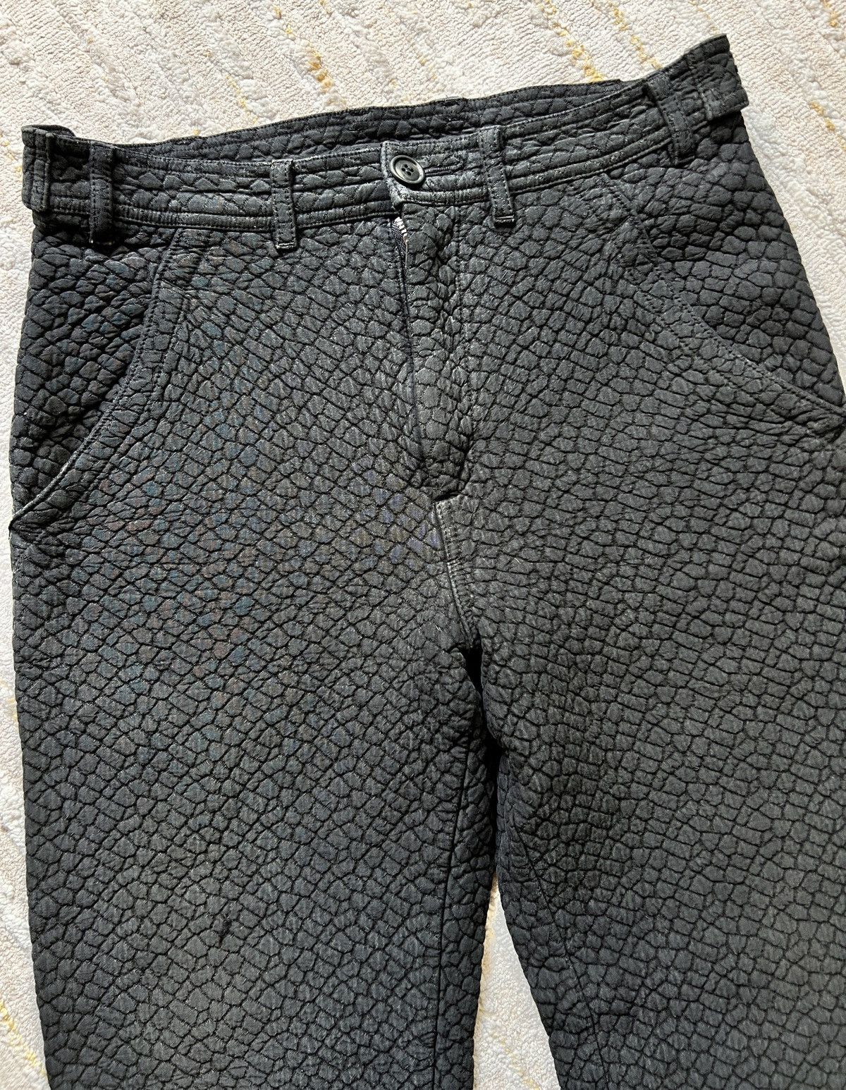 Comme des Garcons × Comme des Garcons Homme Comme des Garcons Jacquard Snake Scales Pattern Pants Size US 30 / EU 46 - 4 Thumbnail