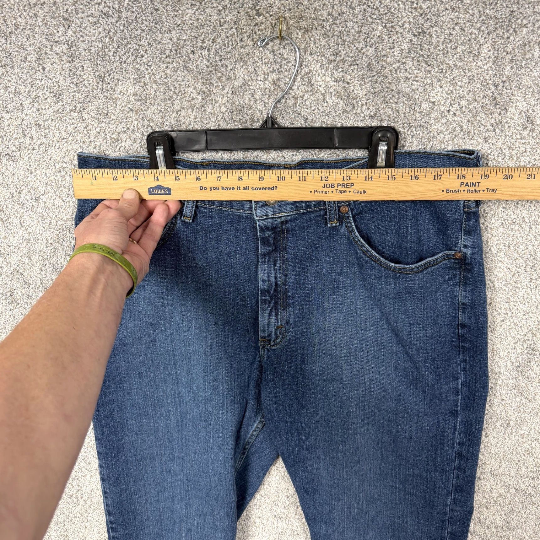 Lee Lee Jeans Mens 38x31 Blue Regular Fit Straight Stretch Denim Classic Normcore Size US 38 / EU 54 - 2 Thumbnail