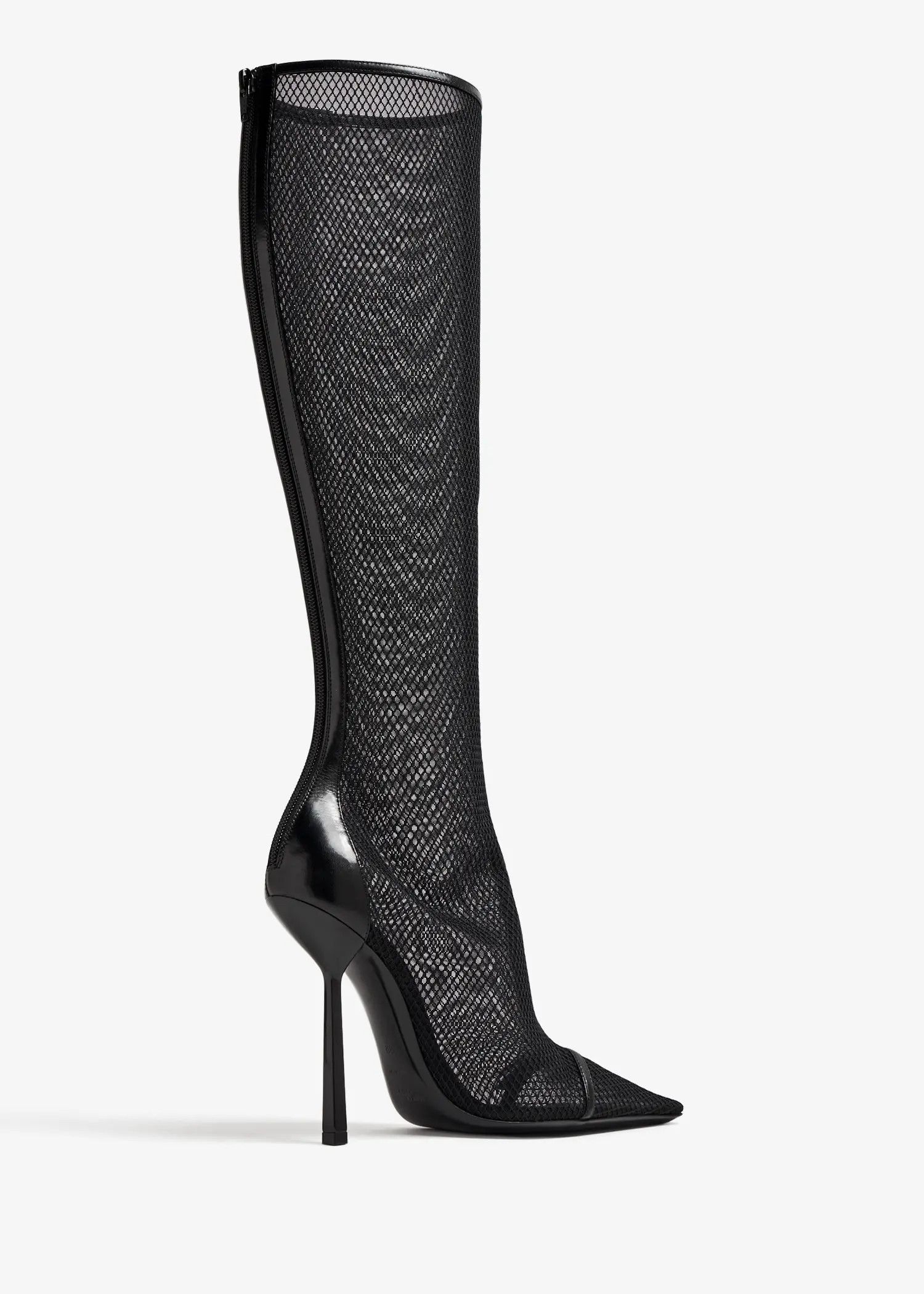 Saint Laurent Paris o1s1wg110225 763458 Oxalis Boots in Mesh in Black Size US 10.5 / IT 40.5 - 3 Thumbnail