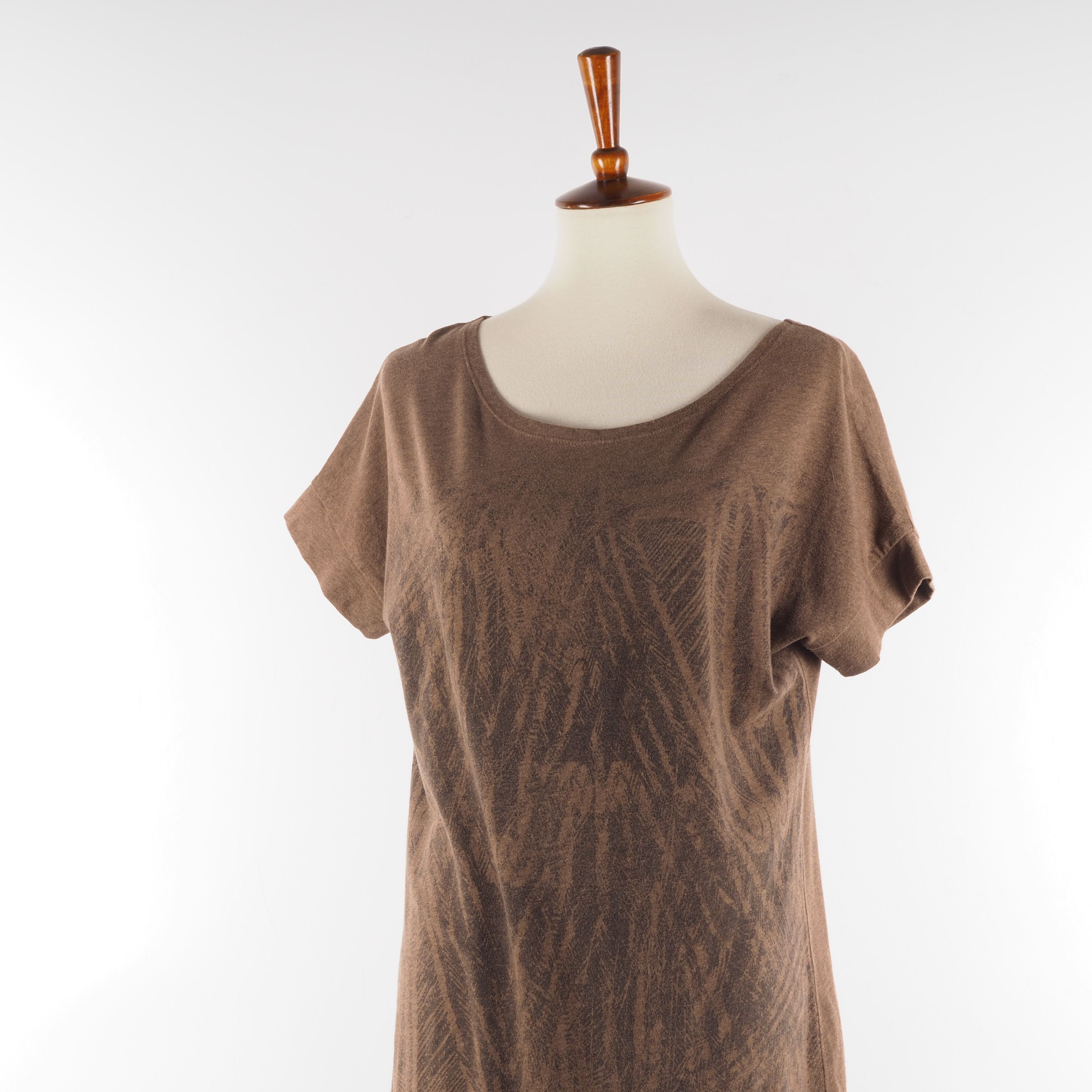 Other Peruvian Connection Brown Cotton Knee Length Dress Size M / US 6-8 / IT 42-44 - 1 Thumbnail