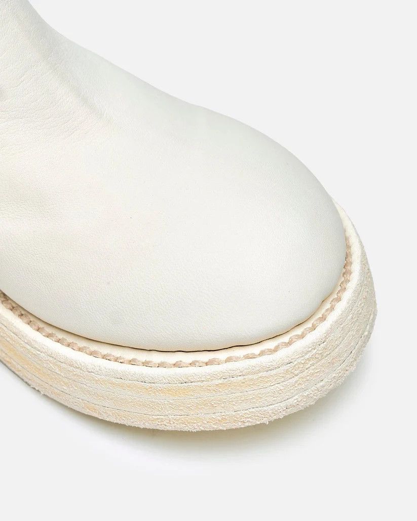 Guidi o1s1v1r1oon0825 Horse Leather Side Zip Low Heel in White Size US 7 / IT 37 - 7 Thumbnail