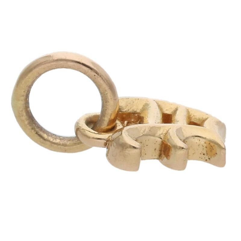 Chrome Hearts 22K Gold Alphabet V Stack Charm