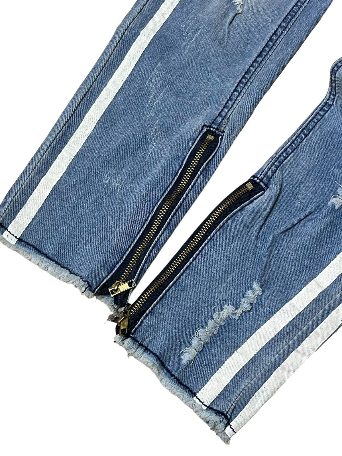Japanese Brand JAPANESE DENIM STRETCH COTTON DISTRESS STYLE JEANS Size US 32 / EU 48 - 10 Thumbnail