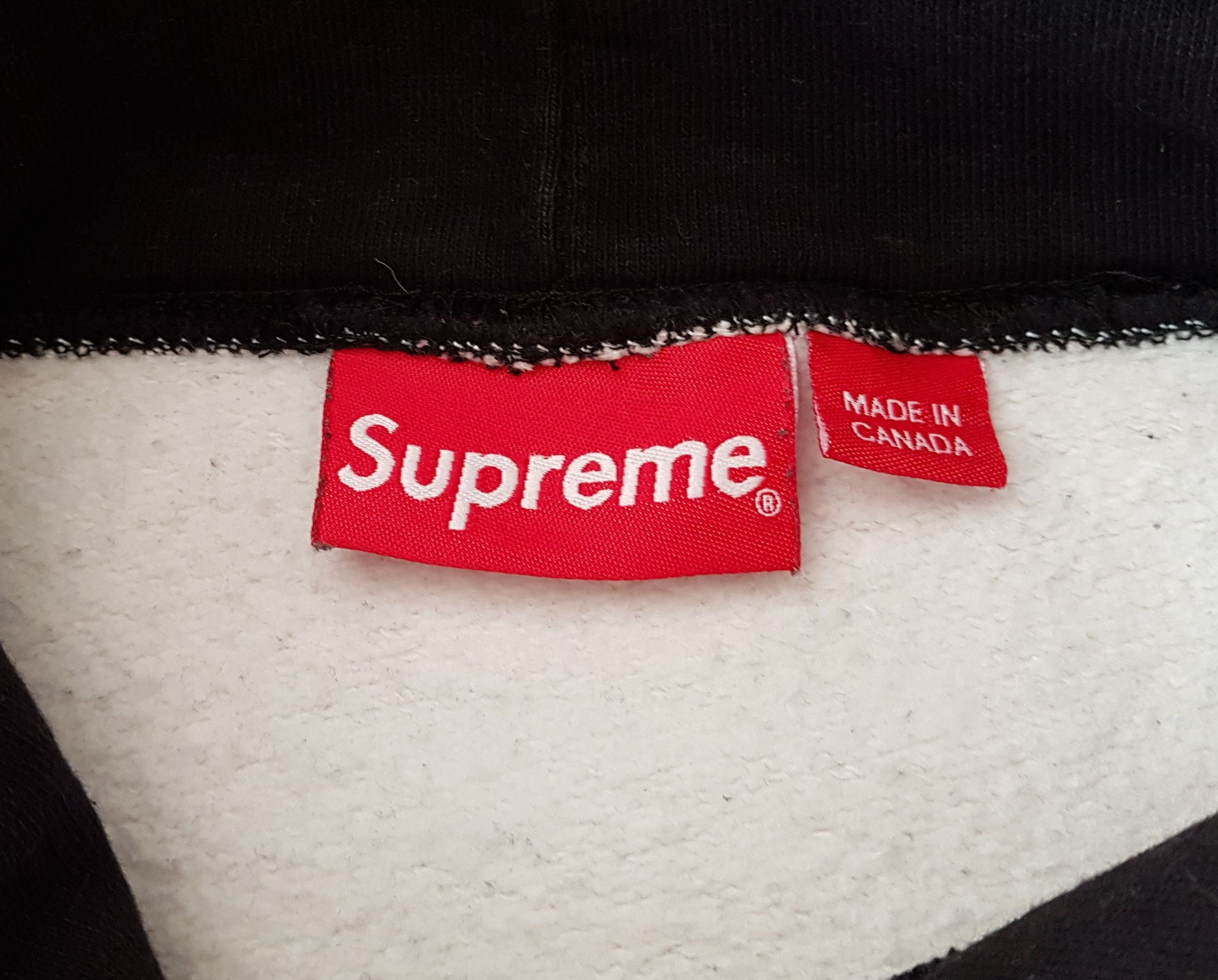 Supreme Supreme Black Blocked Hooded Sweatshirt FW17 Hoodie Size US M / EU 48-50 / 2 - 12 Thumbnail