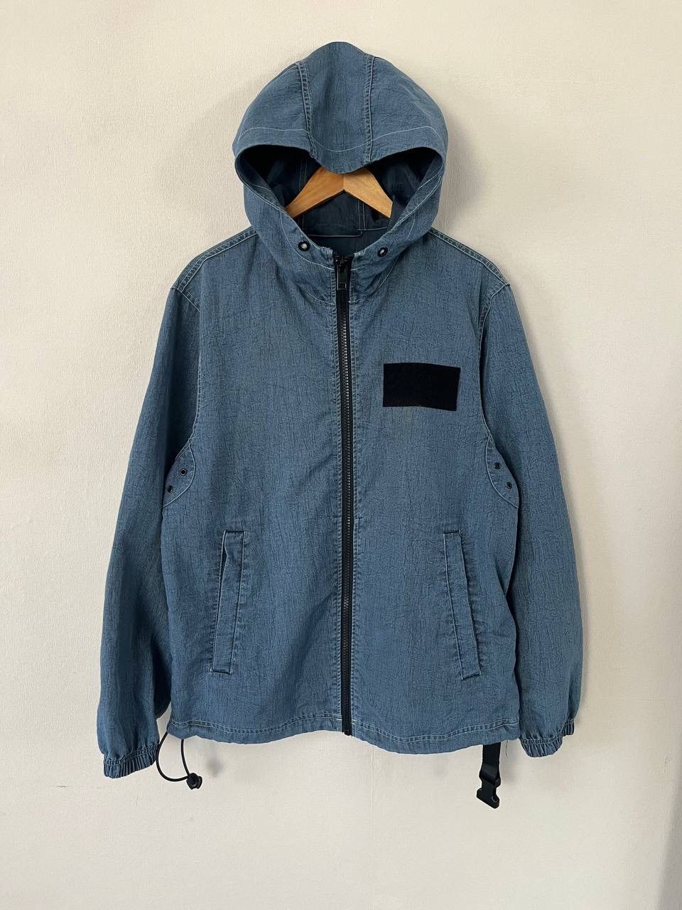 Diesel Diesel Men's Blue Hooded Jacket Zip Buckle Drawstring Size S Size US S / EU 44-46 / 1 - 1 Thumbnail