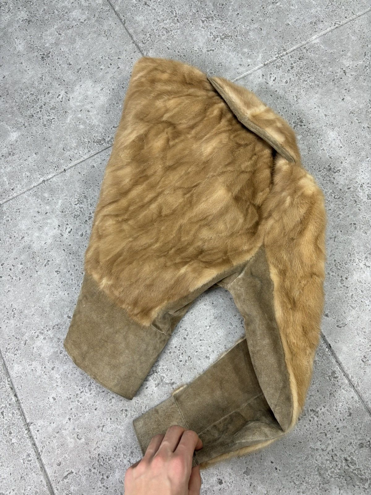 If Six Was Nine × Japanese Brand Japanese Bomber Jacket Real Fur/Leather Style Y2K Cropped Size US S / EU 44-46 / 1 - 8 Thumbnail