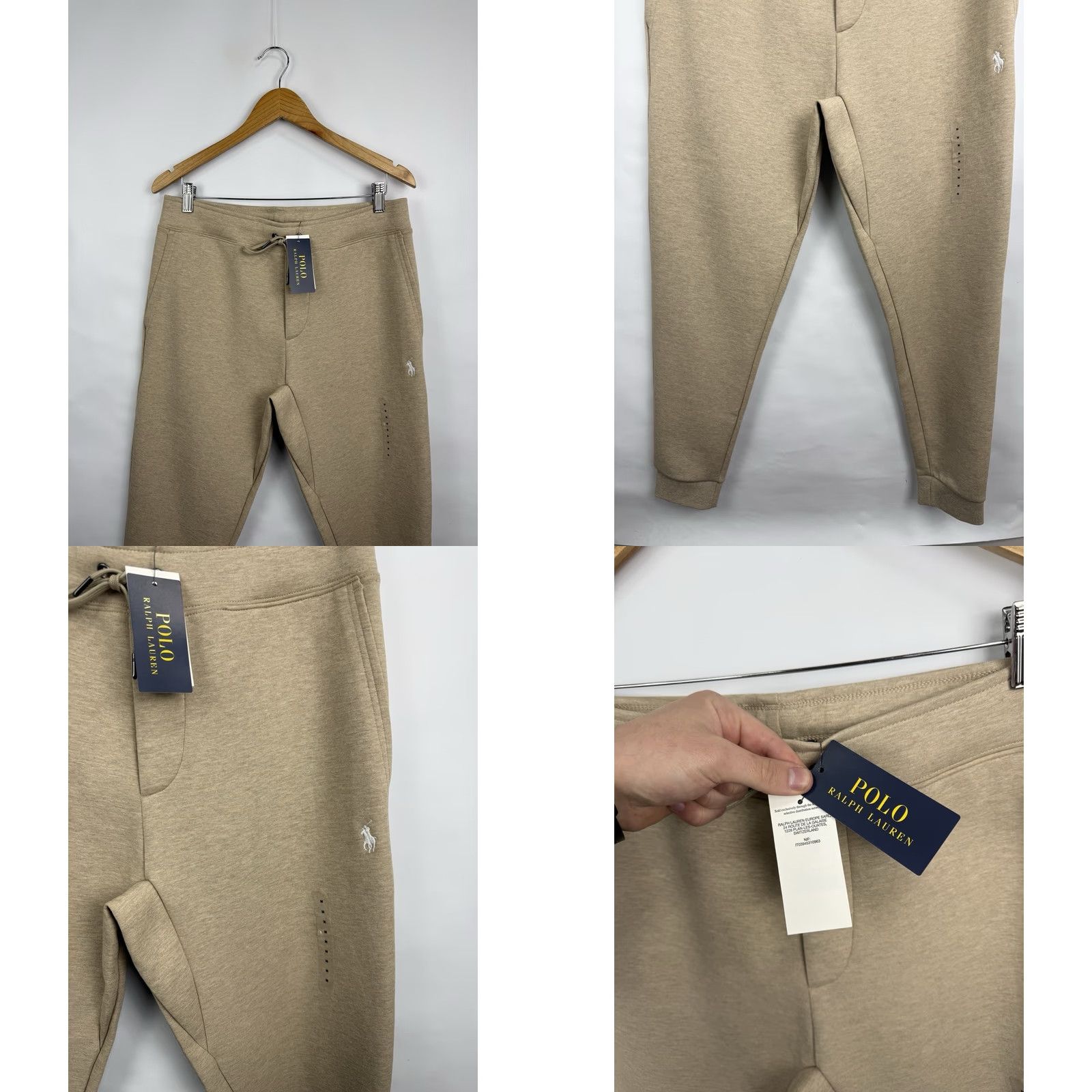 Ralph Lauren NWT Polo Ralph Lauren Jogger Pant Beige M Men Knit Double-Knit Activewear pants Size US M / EU 48-50 / 2 - 8 Thumbnail