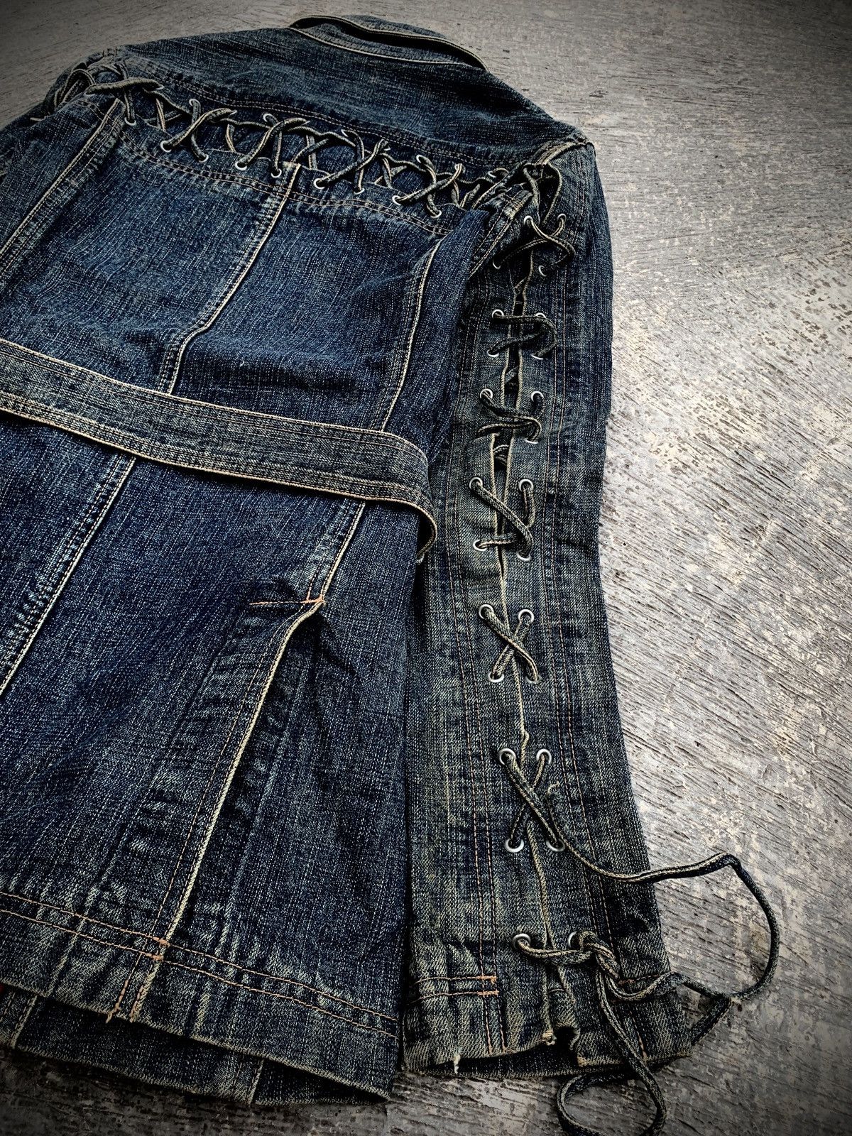 Tornado Mart RARE Tornado Mart lace up belt jacket Size US M / EU 48-50 / 2 - 5 Thumbnail