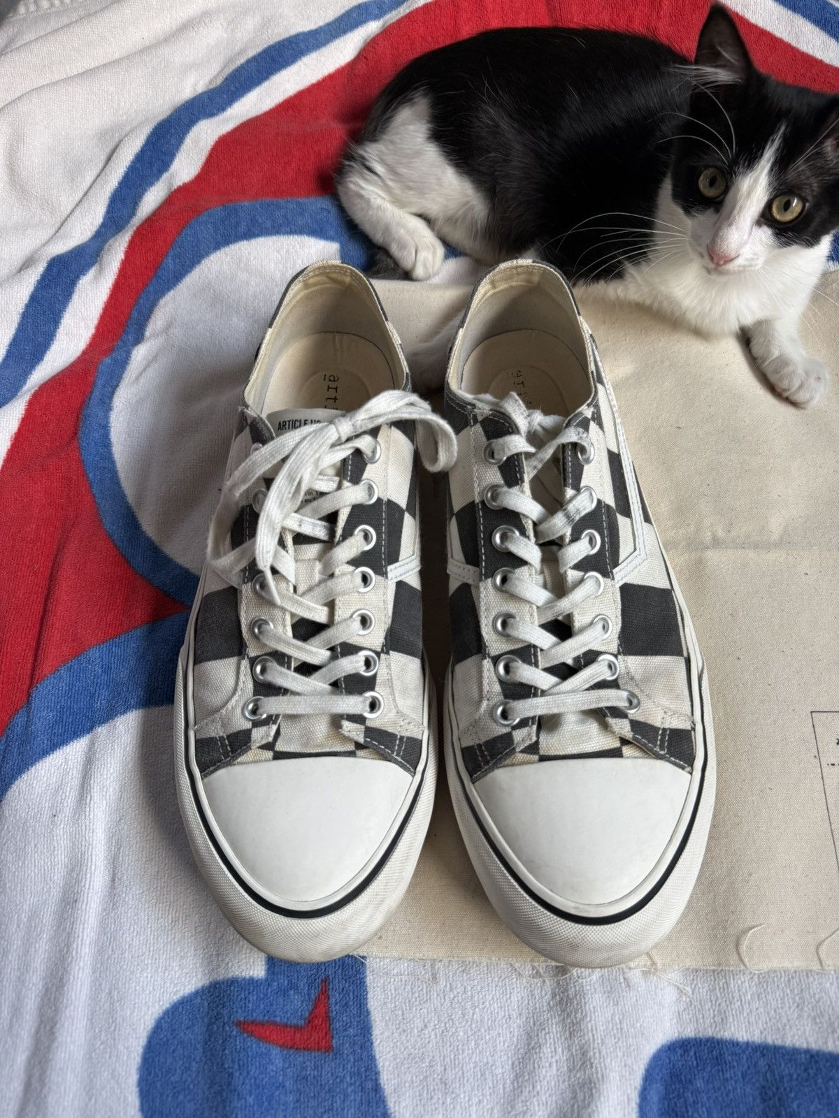 Article No. Article No. Vintage check low top sneakers Size US 11.5 / EU 44-45 - 2 Thumbnail