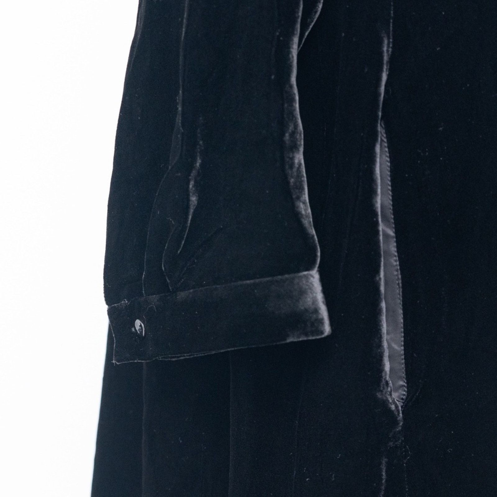 Eileen Fisher Eileen Fisher. Silk Blend Velvet Crew Neck Dress. Size L / US 10 / IT 46 - 4 Thumbnail