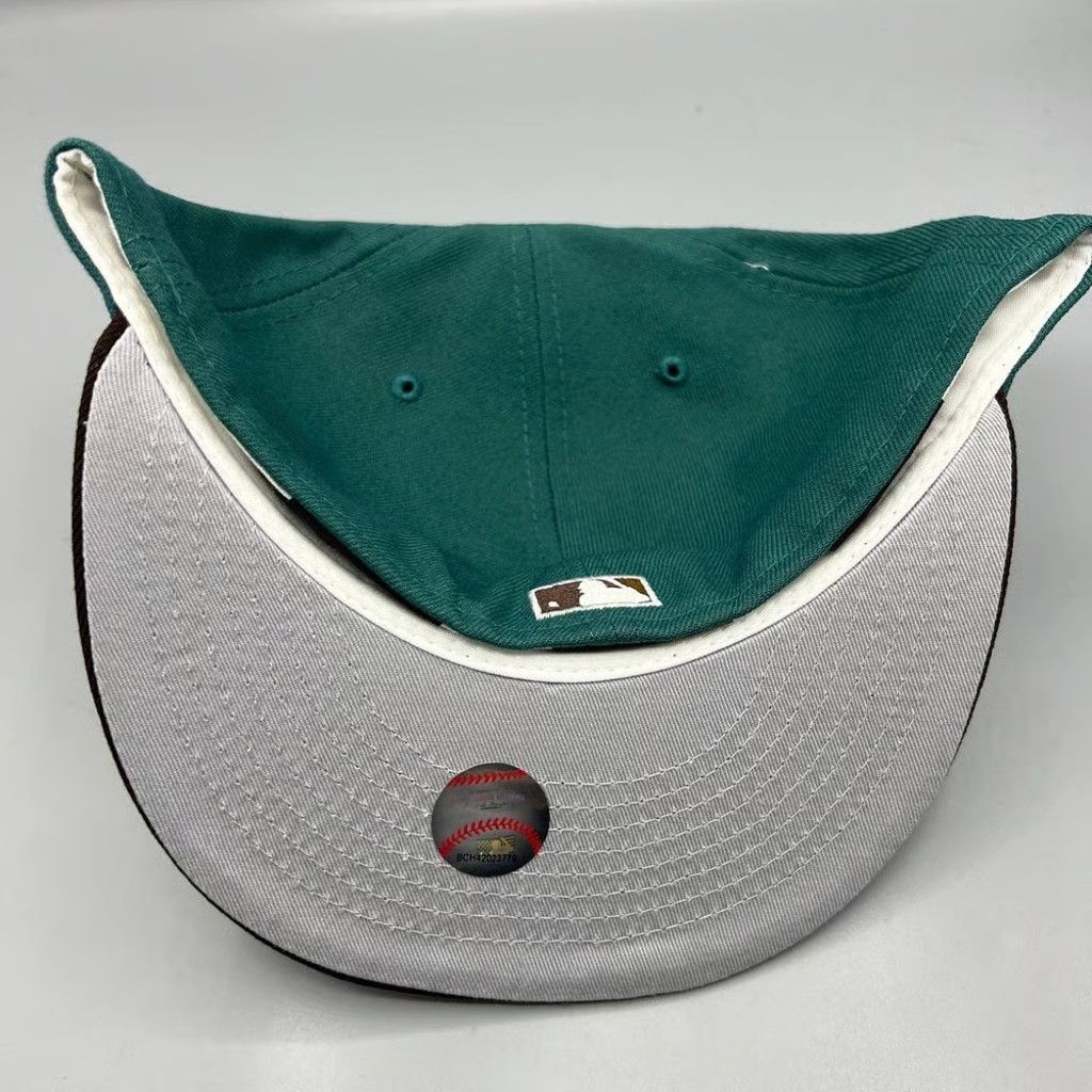 New Era New York Mets Hat Men 7 5/8 Green 59Fifty New Era Fitted Cap Size ONE SIZE - 6 Thumbnail