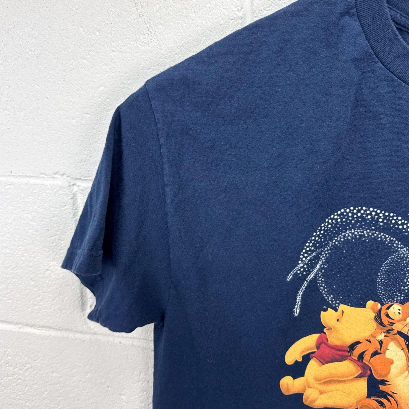 AAA VINTAGE Winnie Pooh Cartoon Big Print XL T-Shirt Unisex Adults Blue 90s Disney Size US XL / EU 56 / 4 - 6 Thumbnail