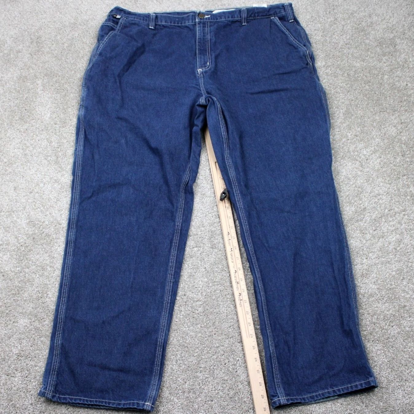 Carhartt Carhartt FR Jeans Mens 44x30 Blue Relaxed Fit Denim Jeans Size US 44 / EU 60 - 3 Thumbnail