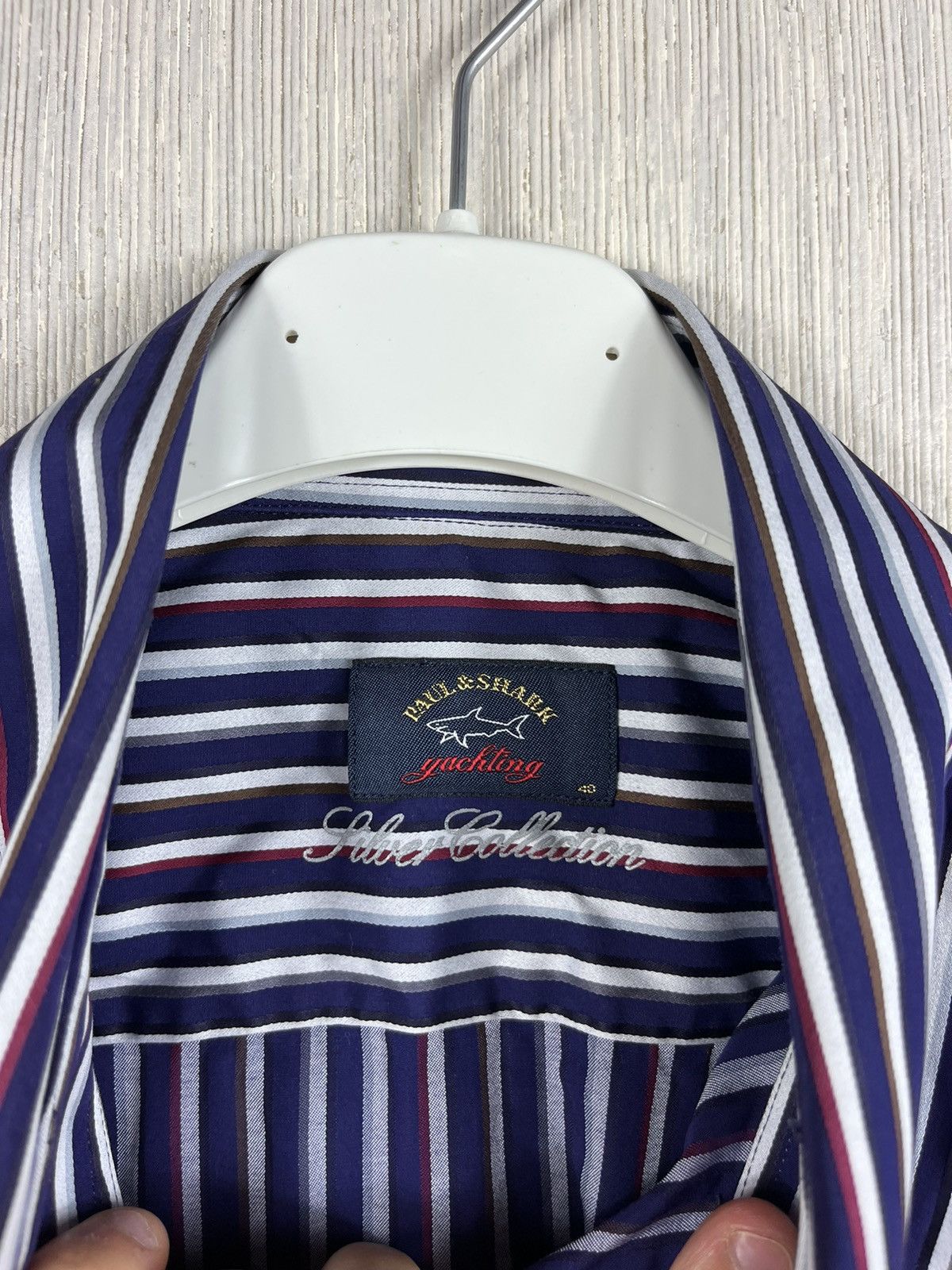 Paul & Shark Paul & Shark striped shirt with pocket logo casual Italy Size US M / EU 48-50 / 2 - 17 Thumbnail