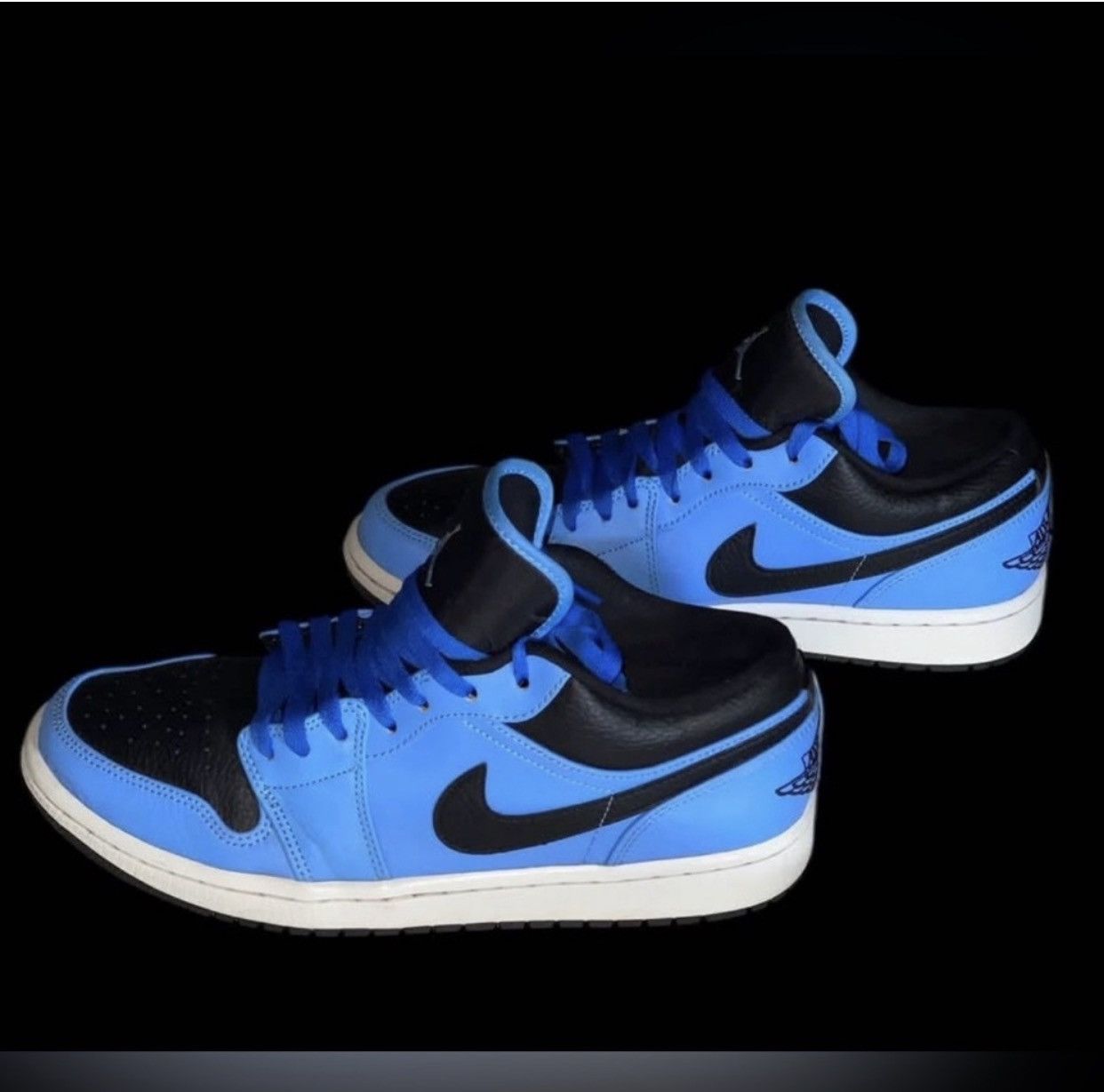 Nike Nike Air Jordan 1 Mid University Blue Black Size 9 Size US 9 / EU 42 - 2 Thumbnail