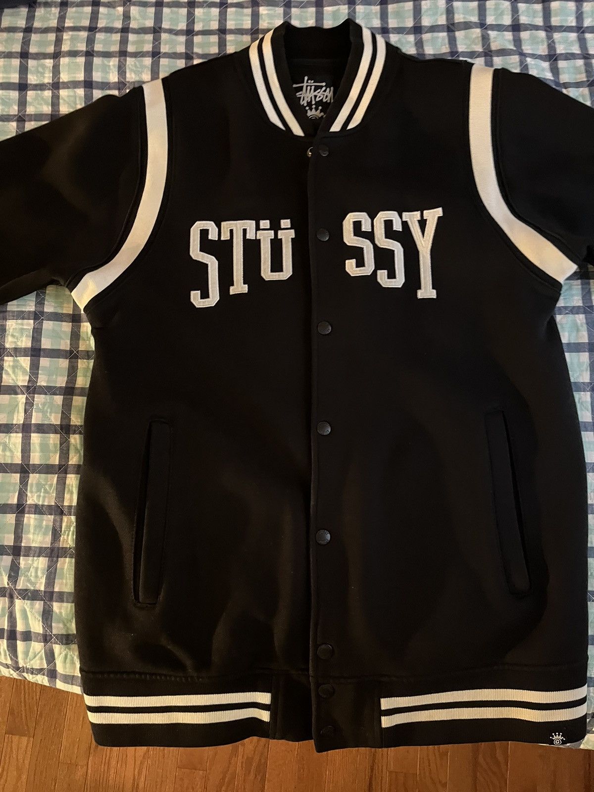 Stussy stussy ss link varsity jacket | Grailed