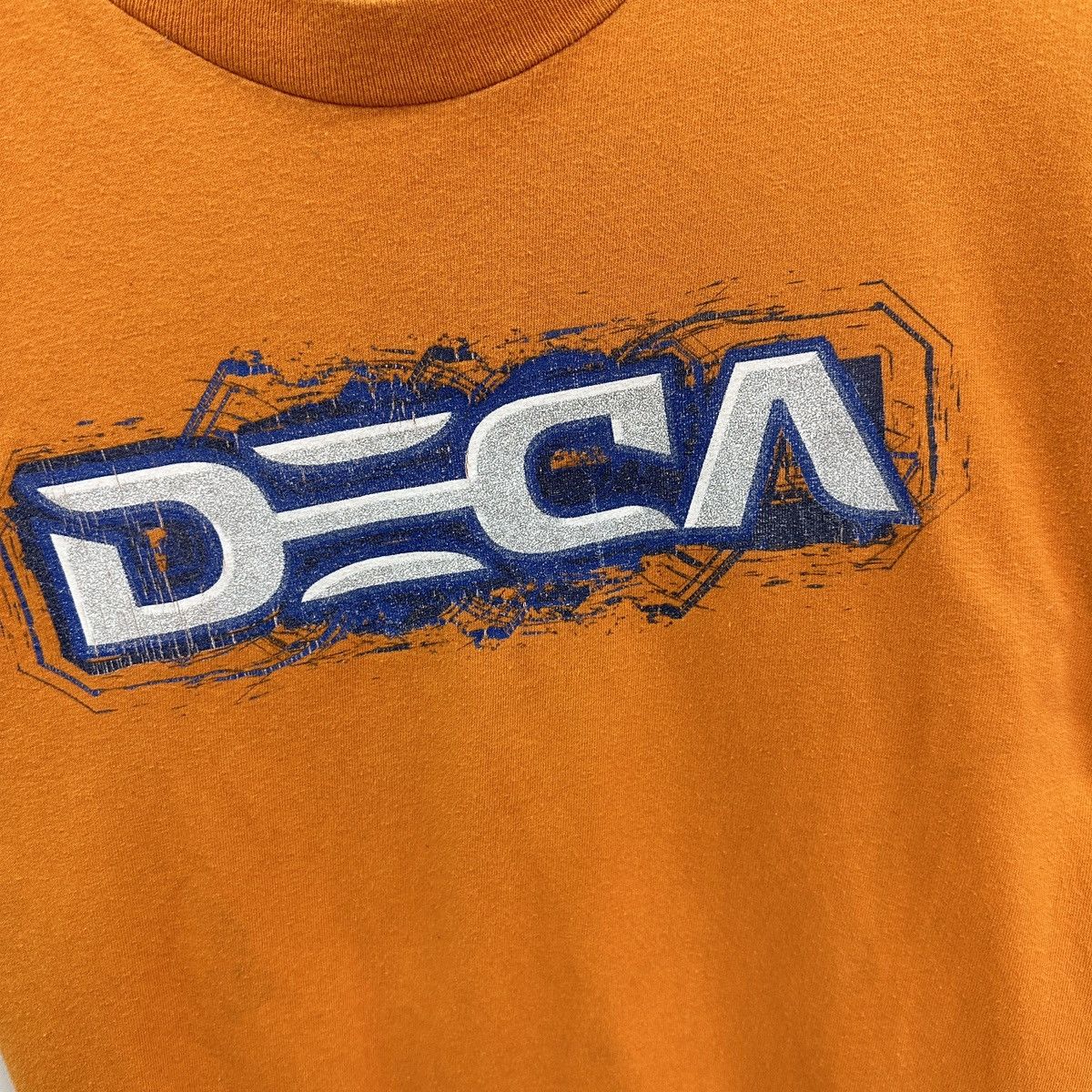 Vintage Vintage 90s Deca it’s time Big Logo orange tee y2k hype sk8 Size US S / EU 44-46 / 1 - 4 Thumbnail