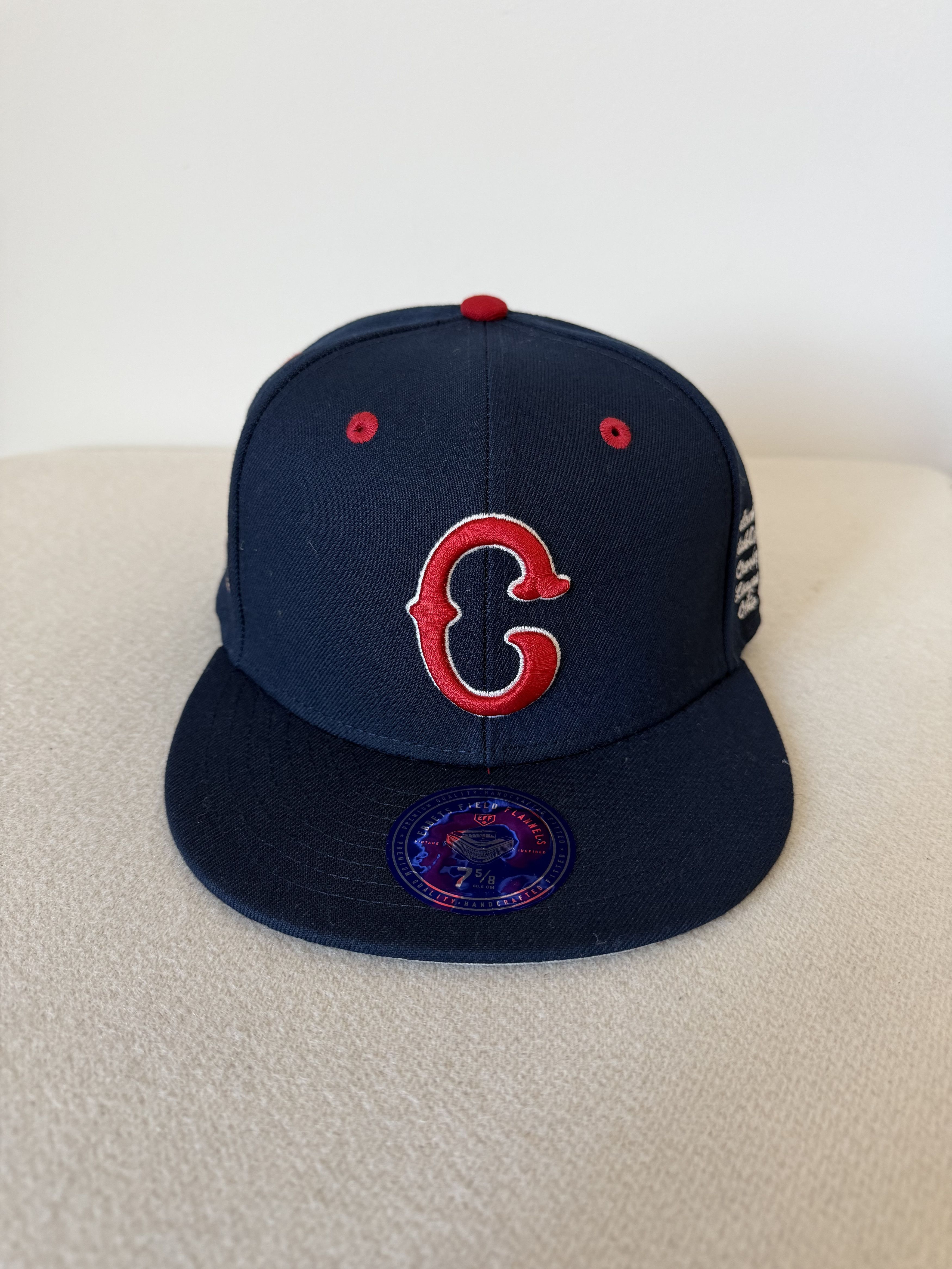 Ebbets Field Flannels 7 5/8 Ebbets Field Flannels Cleveland Buckeys Fitted Hat Size ONE SIZE - 1 Thumbnail