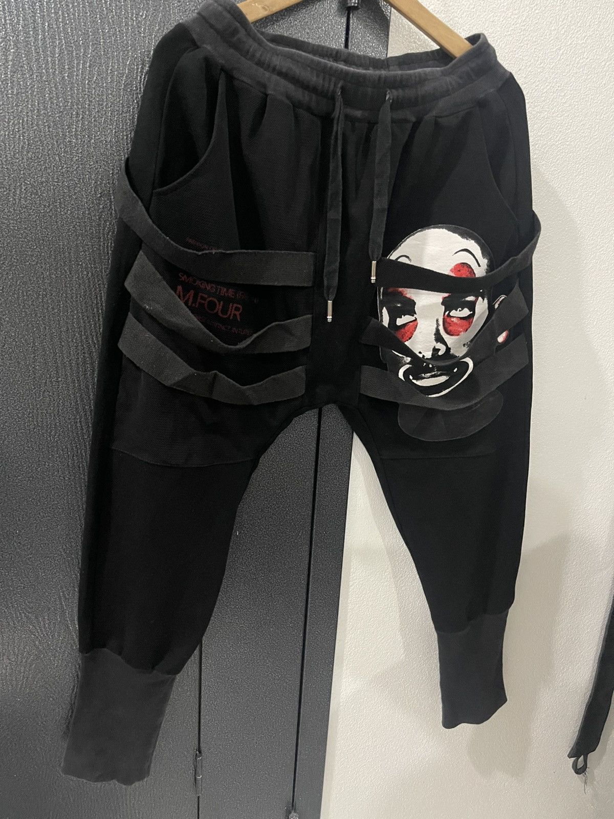 Seditionaries Smoking Time Bondage Skull Jogger Pants Size US 29 - 3 Thumbnail