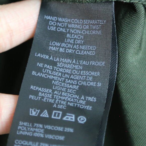Anthropologie Pilcro Hadley Relaxed Buttondown Velvet Shirt Dark Green Size XXS / US 00 / IT 34 - 5 Thumbnail