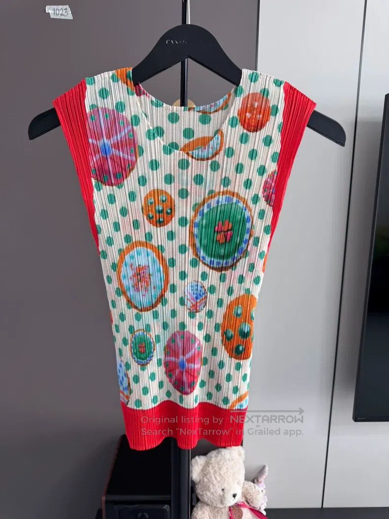 Issey Miyake Issey Miyake Polka Dot Donut Sleeveless Top Size XL / US 12-14 / IT 48-50 - 1 Thumbnail