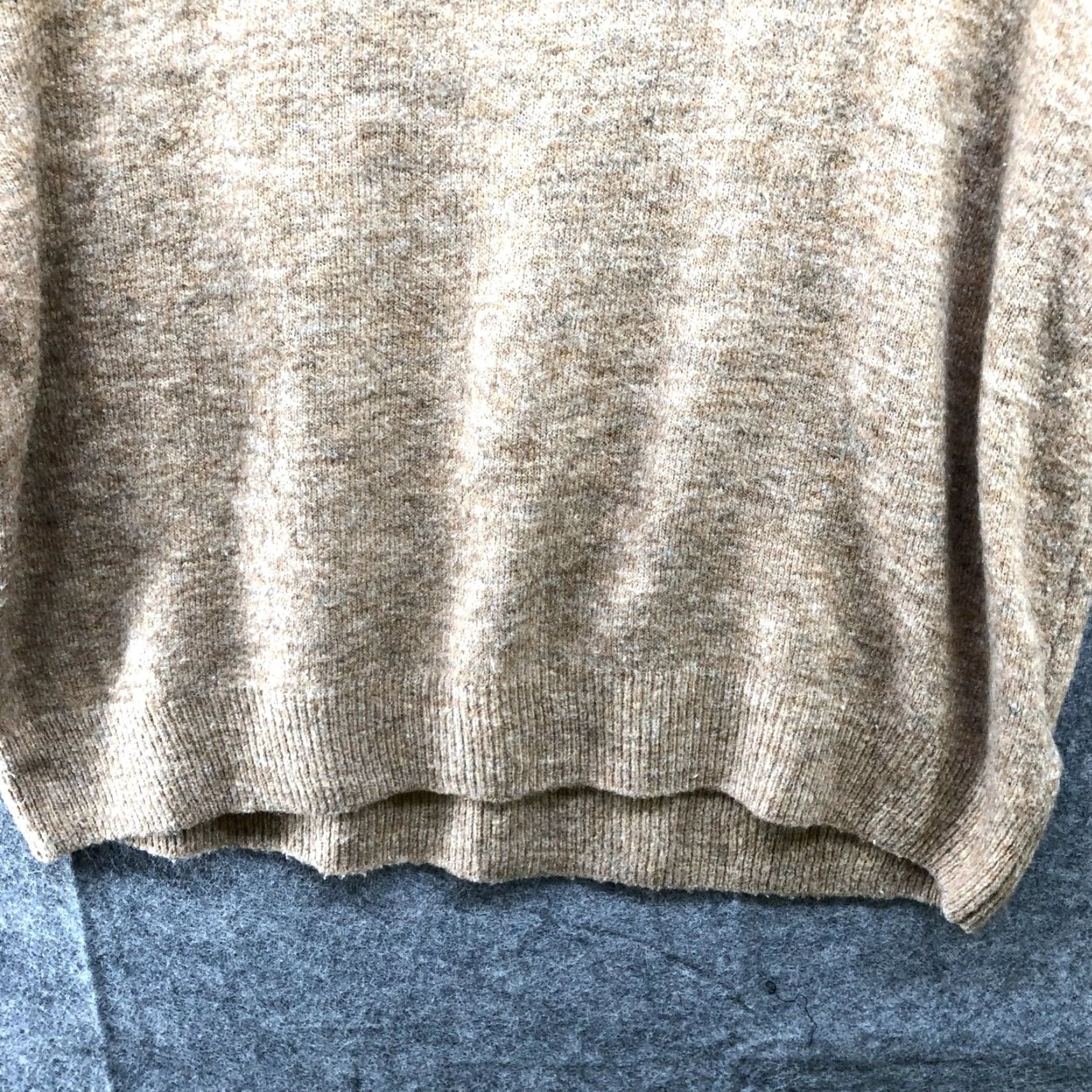 H&M H&M Oversized Turtleneck Sweater Womens XS With Wool Tan Soft Camel Cozy Knit Size XS / US 0-2 / IT 36-38 - 4 Thumbnail