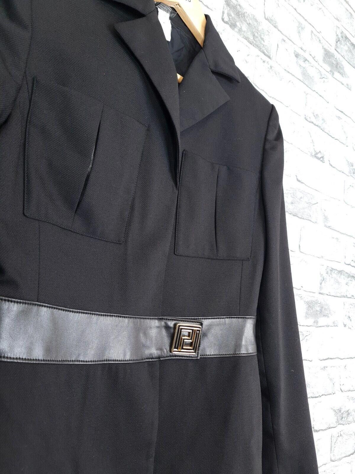Versace Versace Jacket Size 8 10 Black Wool Mix Vintage Size S / US 4 / IT 40 - 3 Thumbnail