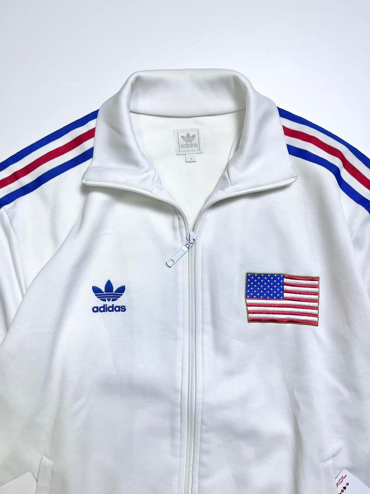 Adidas VTG adidas Track Jacket FIFA USA White Size US S / EU 44-46 / 1 - 3 Thumbnail