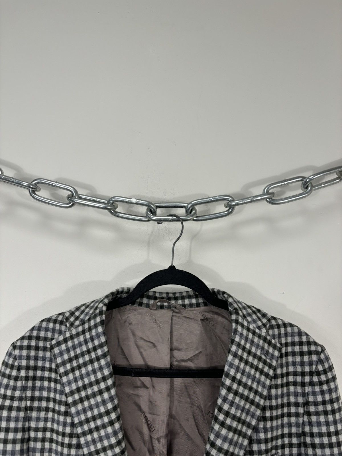 Boggi Boggi Milano Checkered 2-Buttons Wool Silk Blazer Jacket Size 40R - 7 Thumbnail