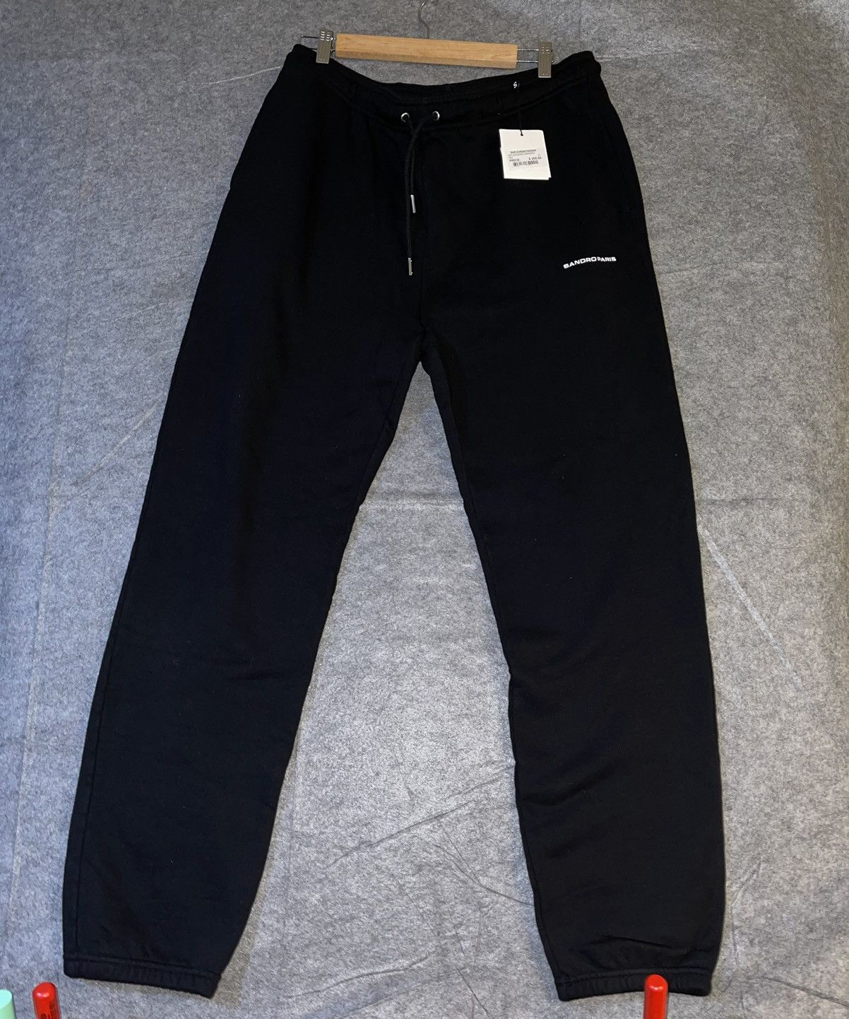 Sandro Sandro Paris Black Logo Joggers NWT Size S Essentiels Size US 31 - 1 Thumbnail
