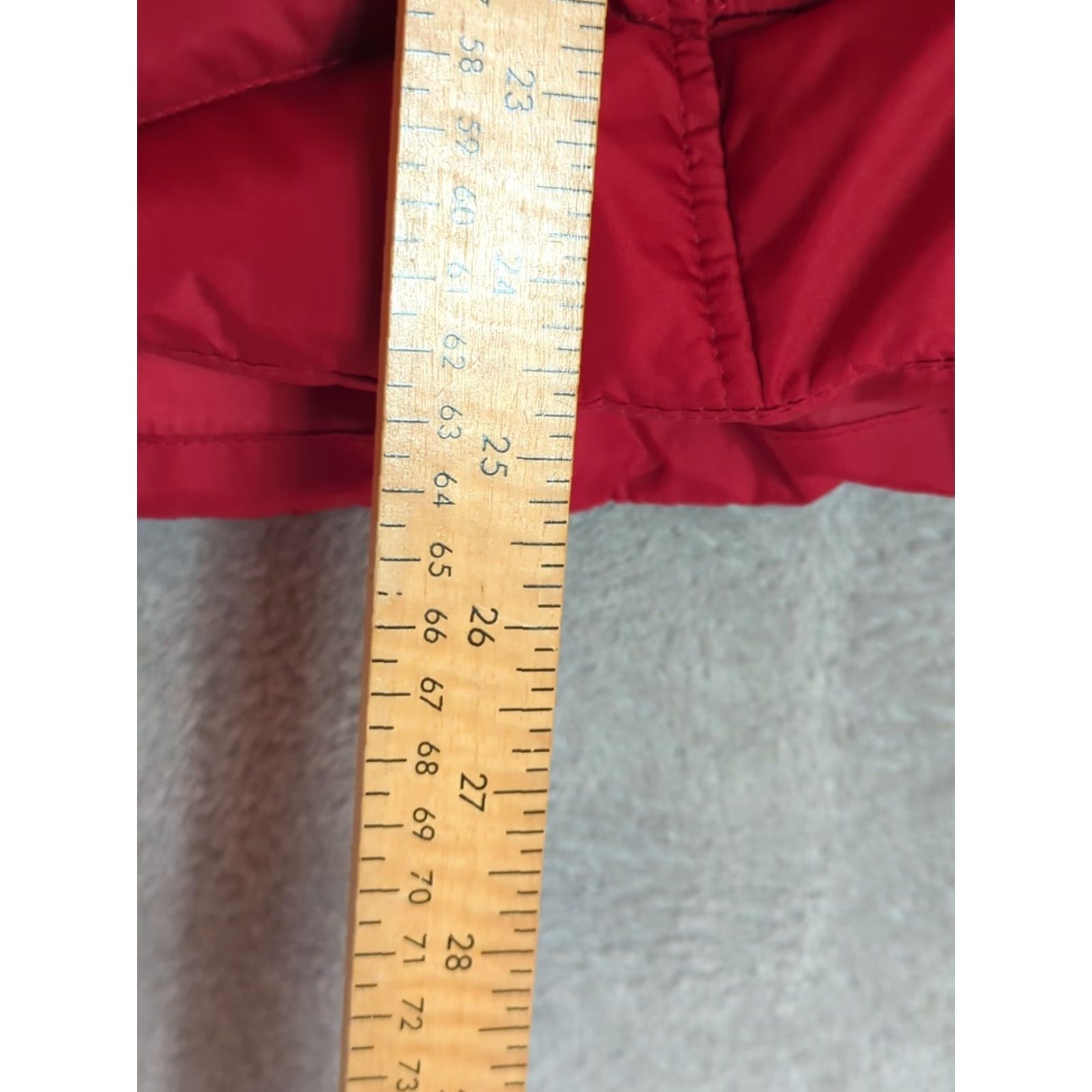 Lands' End Lands' End Women's Puffer Vest Red Full Zip Down Sz S Tall Casual Travel Size S / US 4 / IT 40 - 6 Thumbnail