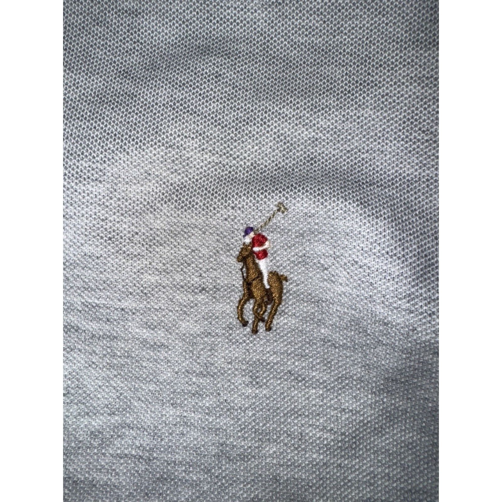 Ralph Lauren Ralph Lauren Knit Oxford Shirt Gray Mens XL Stretch Fabric Polo Pony Logo Long Shirt Button-Up Men XL Gray Knit Oxford Shirt with Stretch Size US XL / EU 56 / 4 - 2 Thumbnail