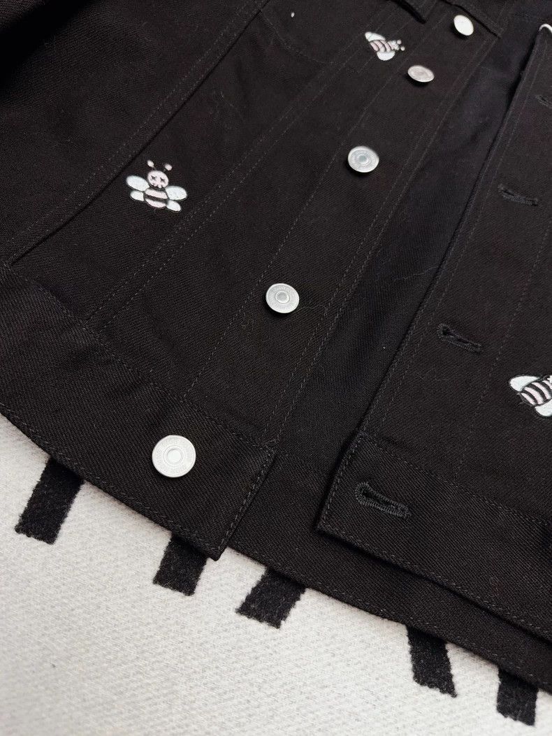 Dior Dior Black Embroidered Denim Jacket-2506 Size US L / EU 52-54 / 3 - 4 Thumbnail