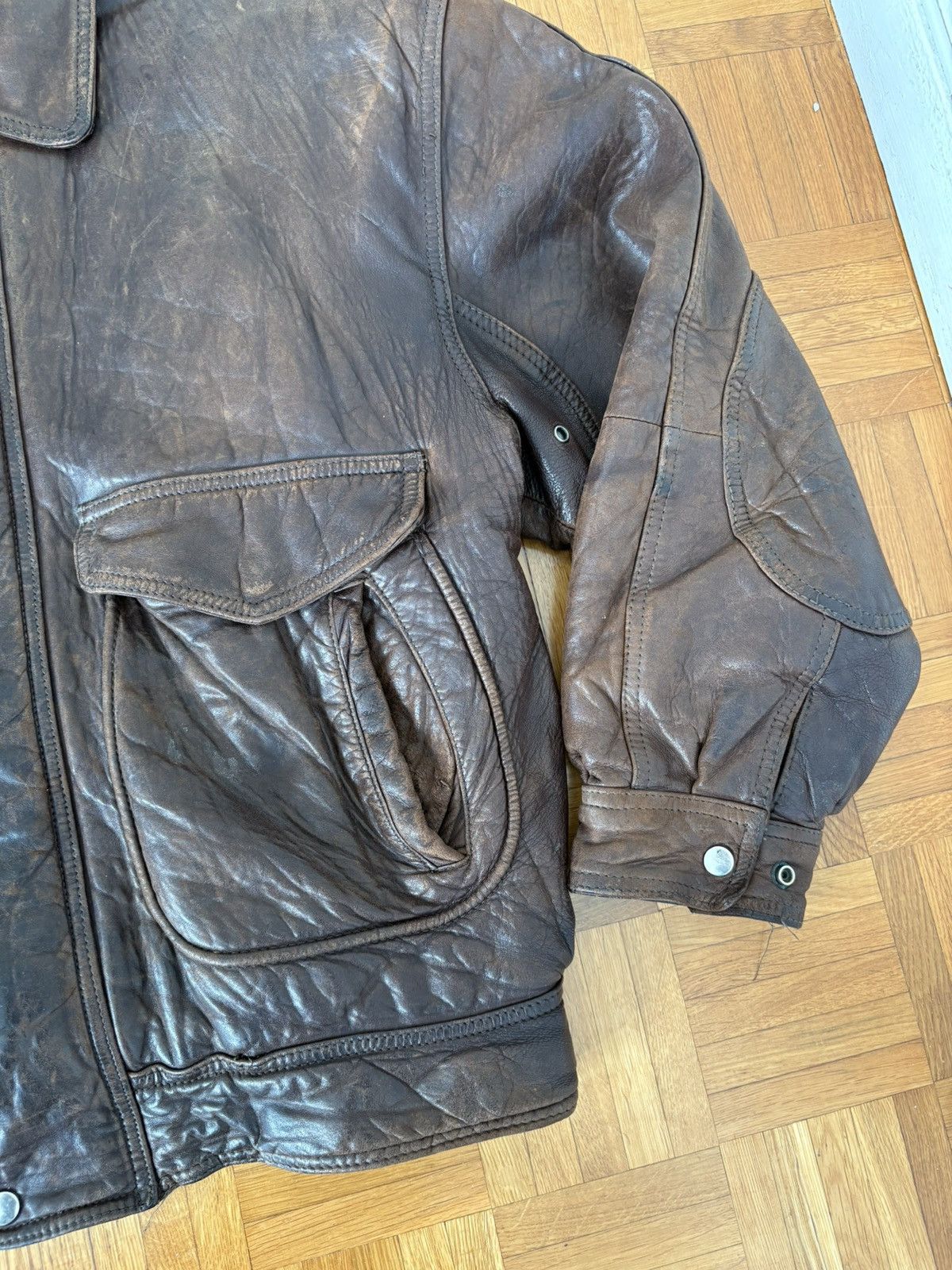 Vintage Vintage Leather Jacket Size US L / EU 52-54 / 3 - 5 Thumbnail