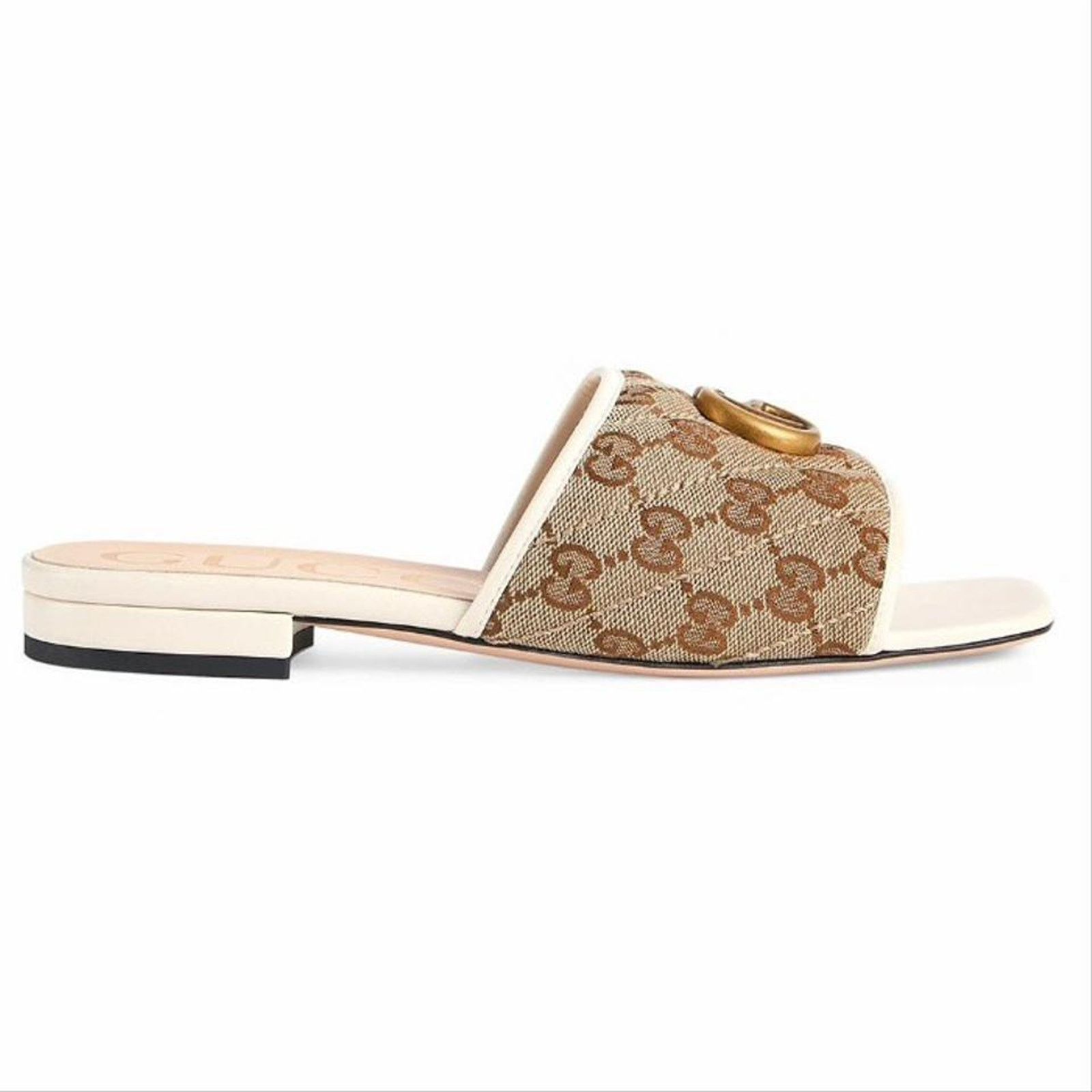 Gucci GUCCI Jolie GG logo supreme leather slides slippers Size US 9 / IT 39 - 1 Thumbnail
