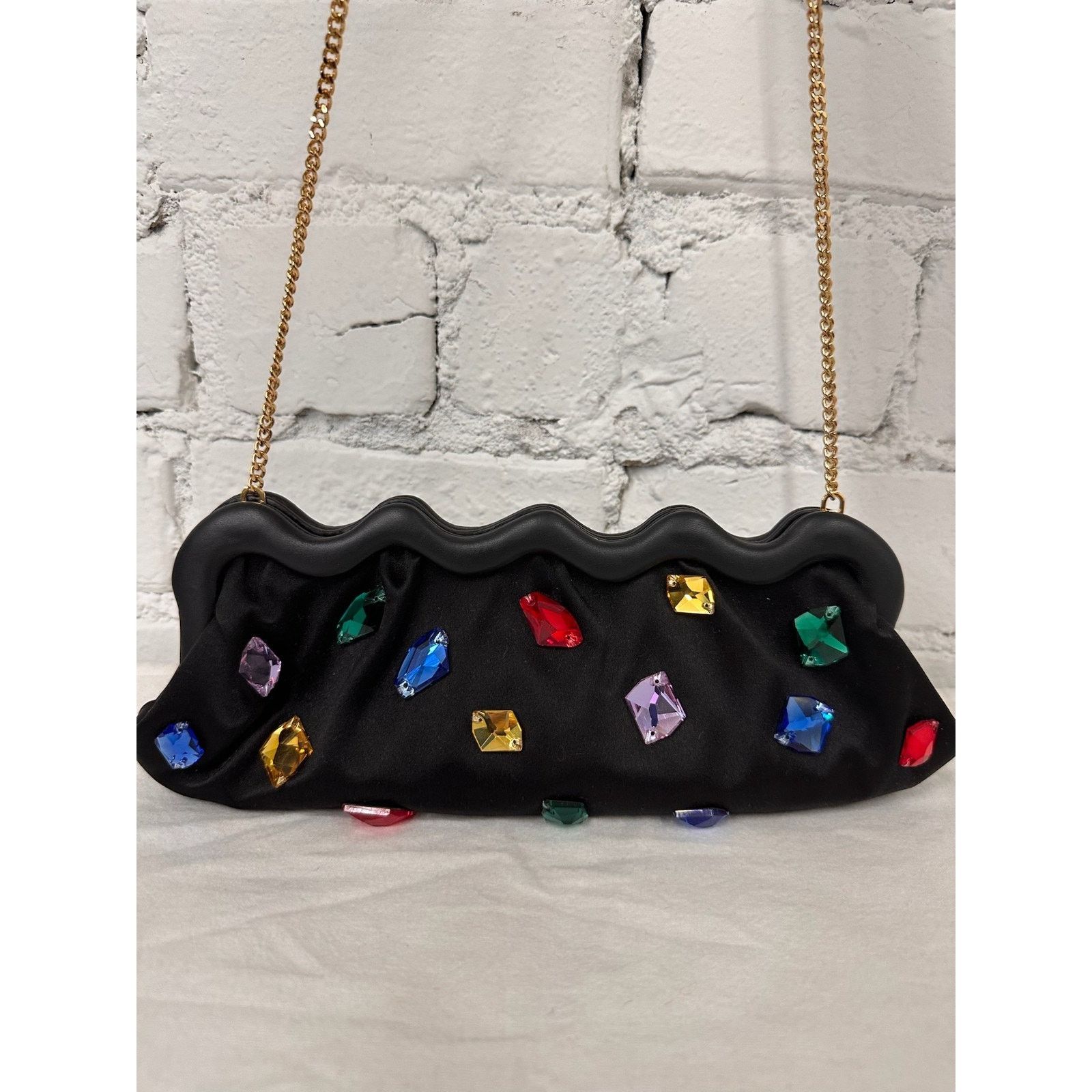 Moschino AW23 MOSCHINO Couture Long Clutch Shoulder Bag Multiple Gems Size ONE SIZE - 8 Thumbnail