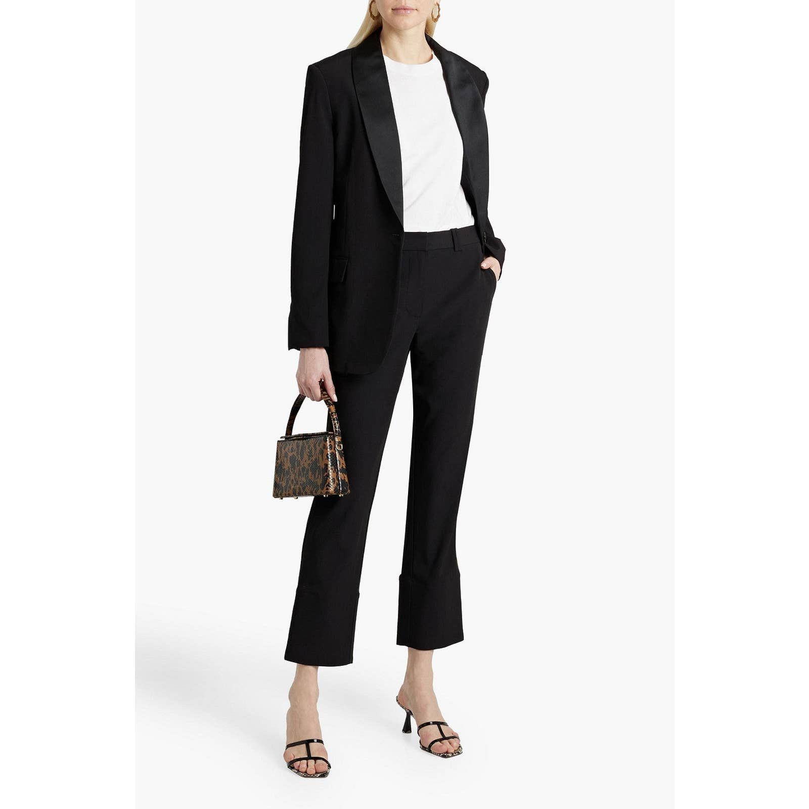 image of 3 1 Phillip Lim Mid-Rise Cropped Flared Trouser - Black, Women's (Size 26)