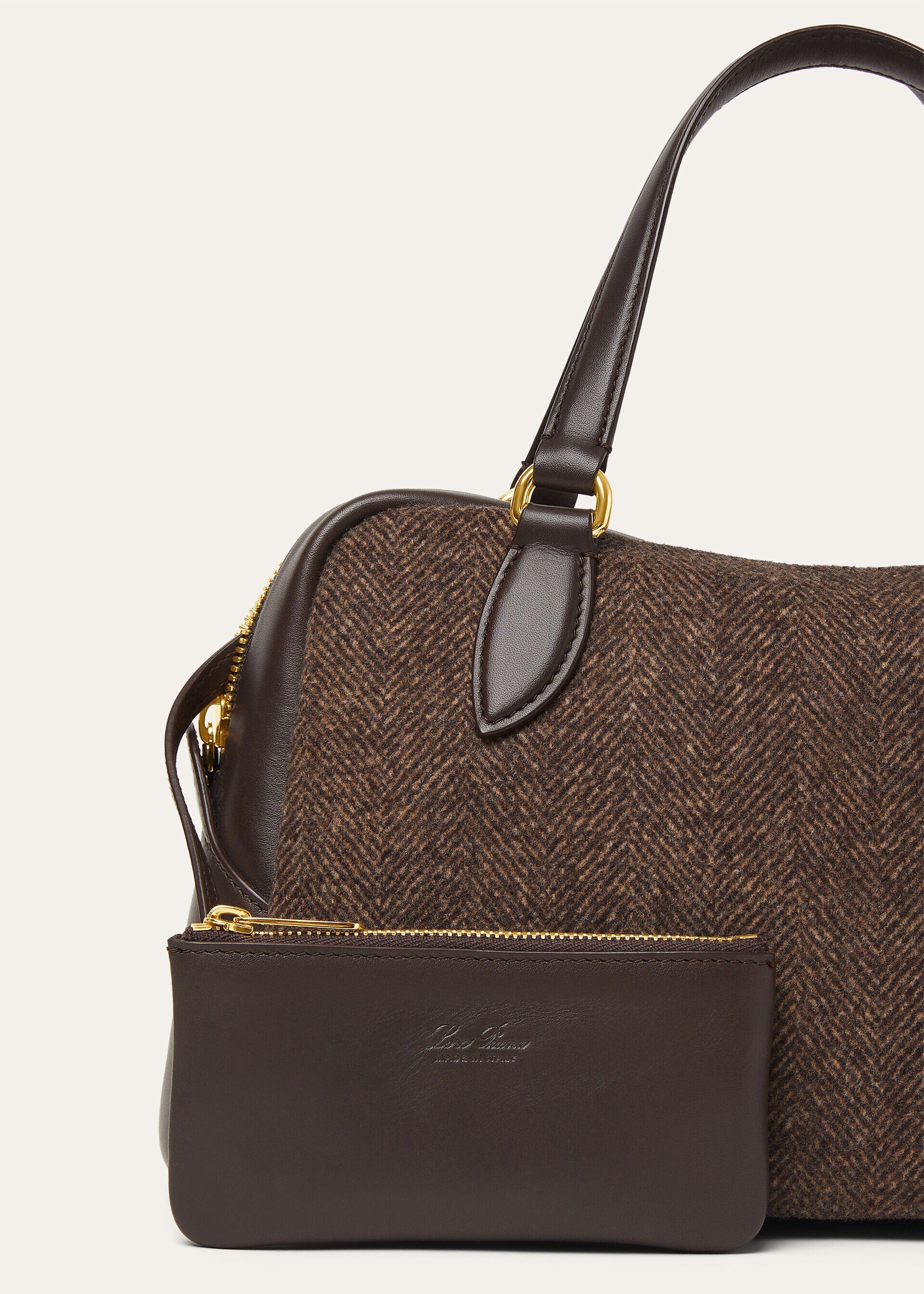 Loro Piana os11x0426 FAR0734 Size: OS / Small Needle Bag in Brown Size ONE SIZE - 7 Thumbnail