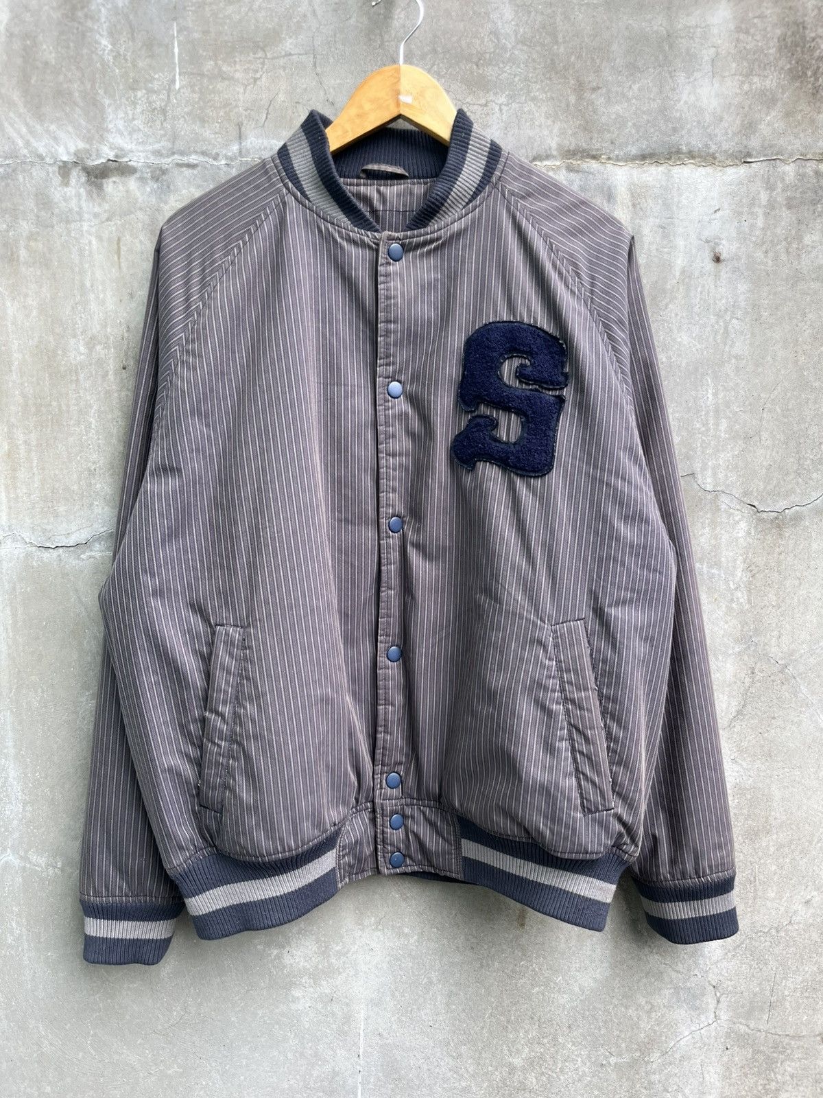Stussy S Logo Varsity Jacket Size US XL / EU 56 / 4 - 1 Thumbnail