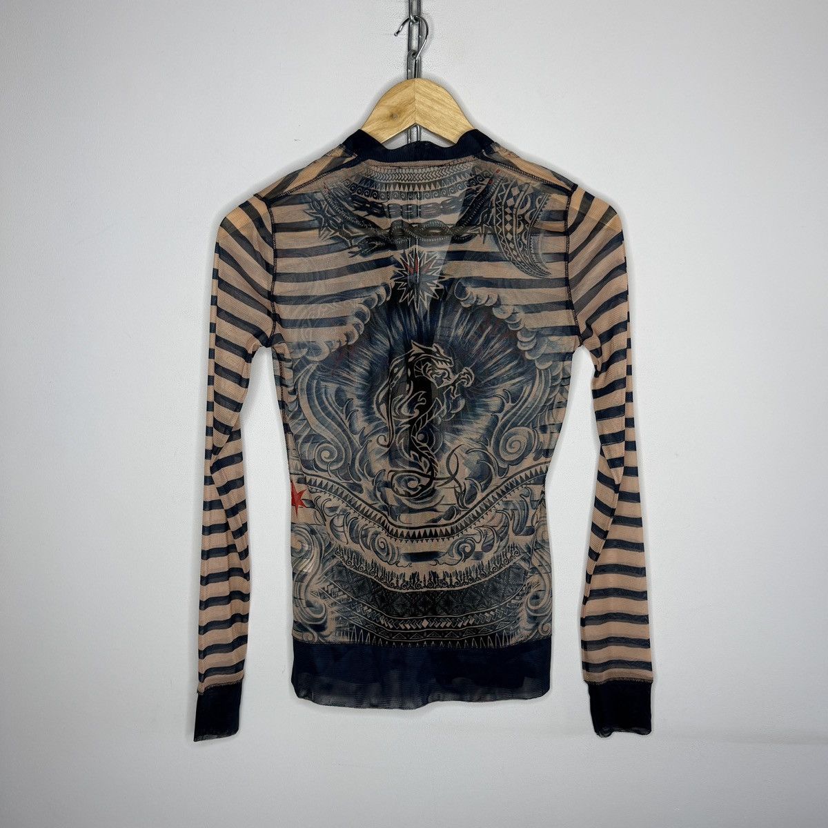 Jean Paul Gaultier Jean Paul Gaultier Mesh Top Tattoo Cardigan + Pants Size S / US 4 / IT 40 - 8 Thumbnail