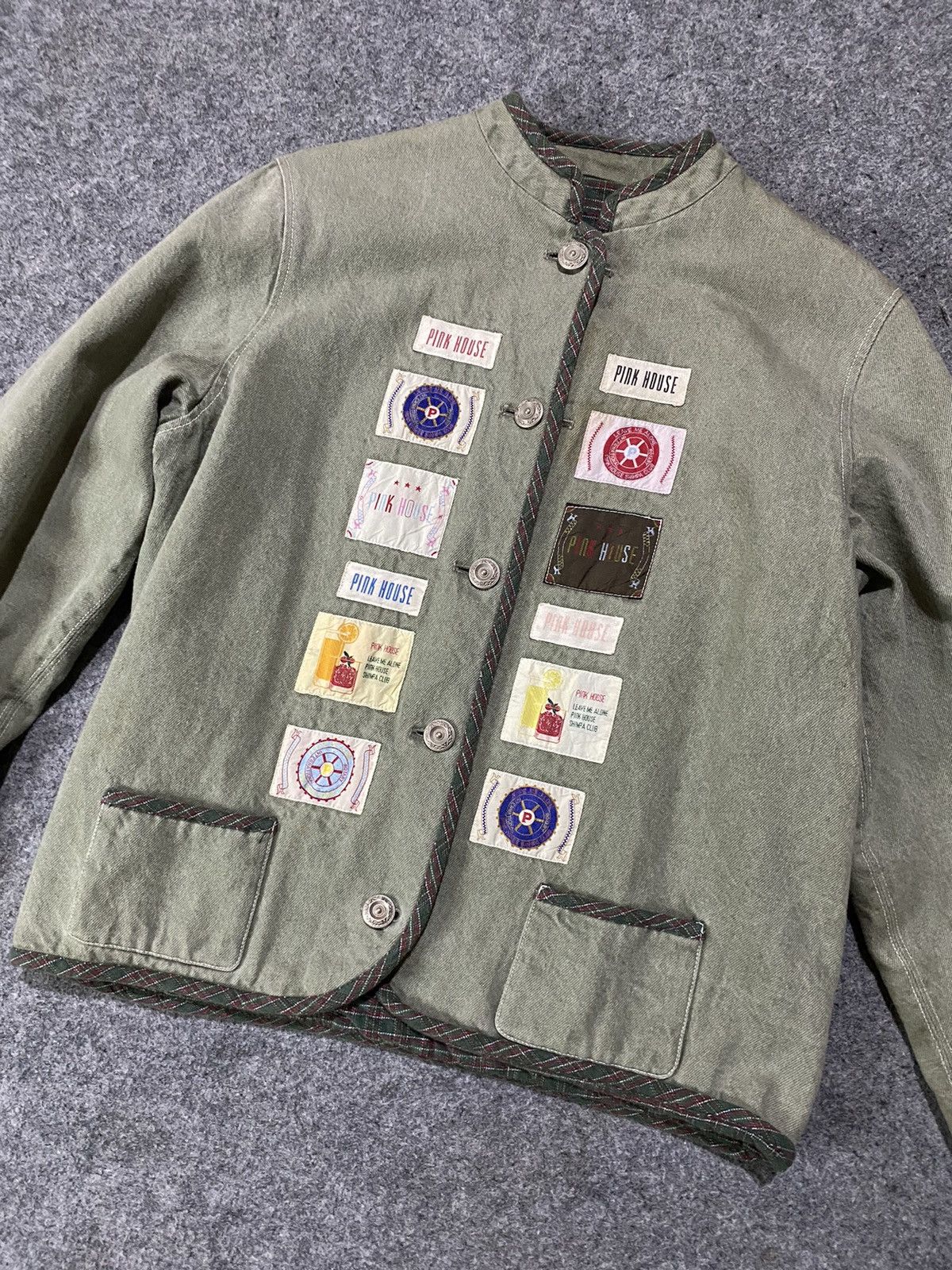 Japanese Brand × Pink House Vintage Pink House Patch Reversible Jacket Size US S / EU 44-46 / 1 - 4 Thumbnail